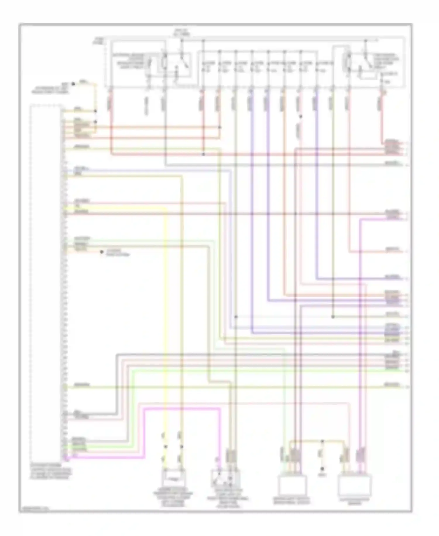 Jetta Volkswagen V (2005-2011): Wiring diagram engine performance 2.5l, cbua (1 of 5)