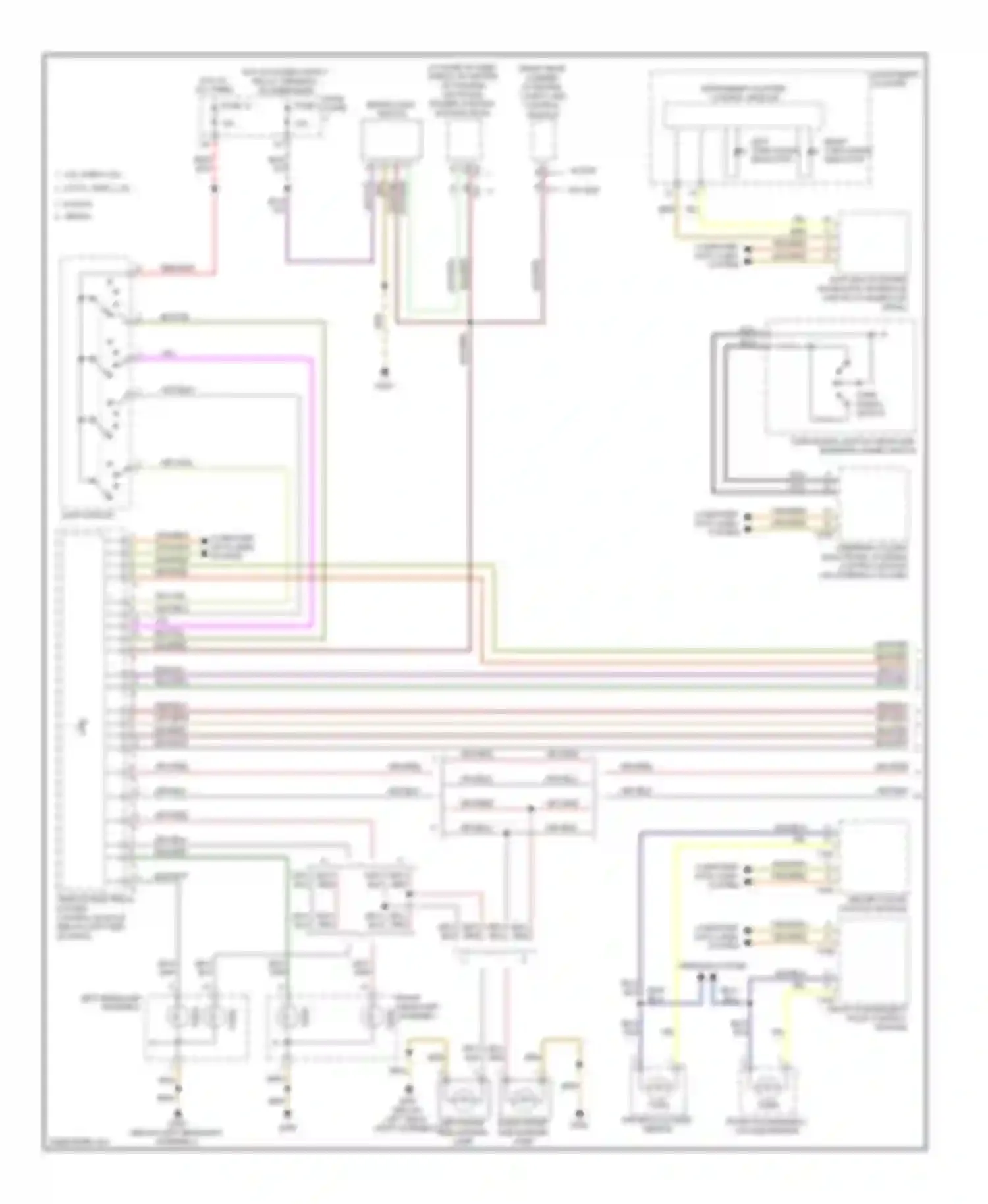 Jetta Volkswagen V (2005-2011): Exterior lamps circuit (1 of 2)