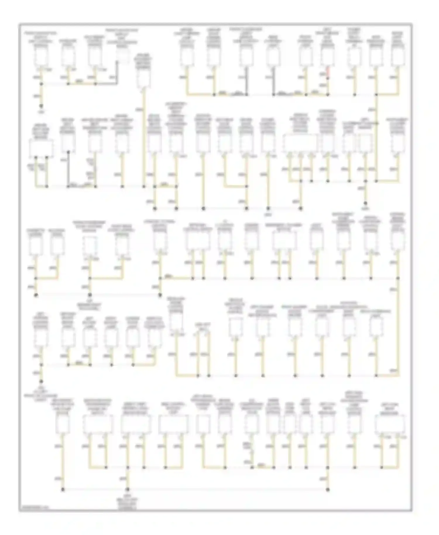 Jetta Volkswagen V (2005-2011): Ground distribution circuit (1 of 2)