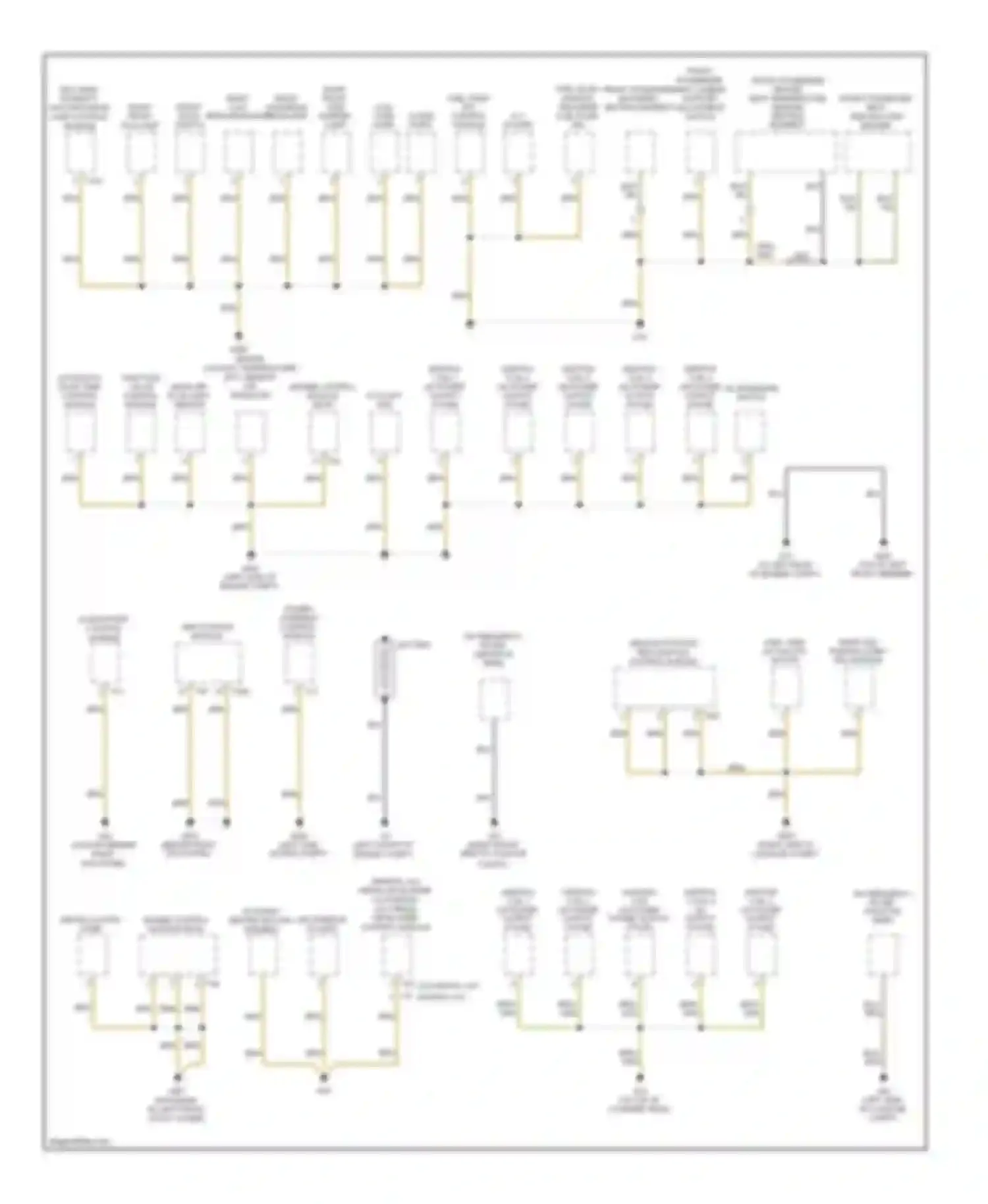 Jetta Volkswagen V (2005-2011): Ground distribution circuit (2 of 2)