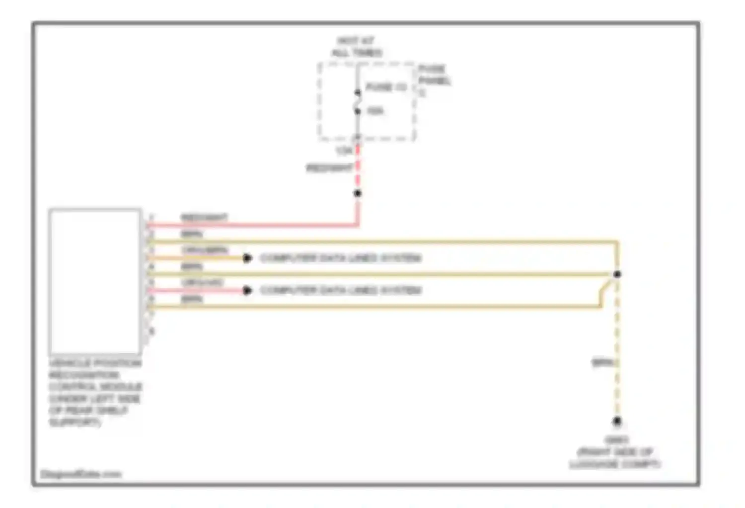 Jetta Volkswagen V (2005-2011): Electronic compass circuit