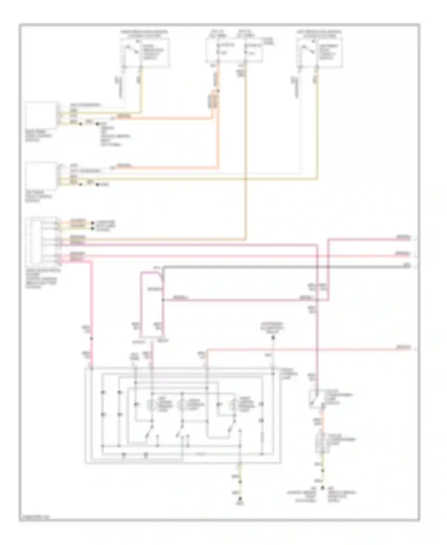 Jetta Volkswagen V (2005-2011): Courtesy lamps circuit (1 of 2)