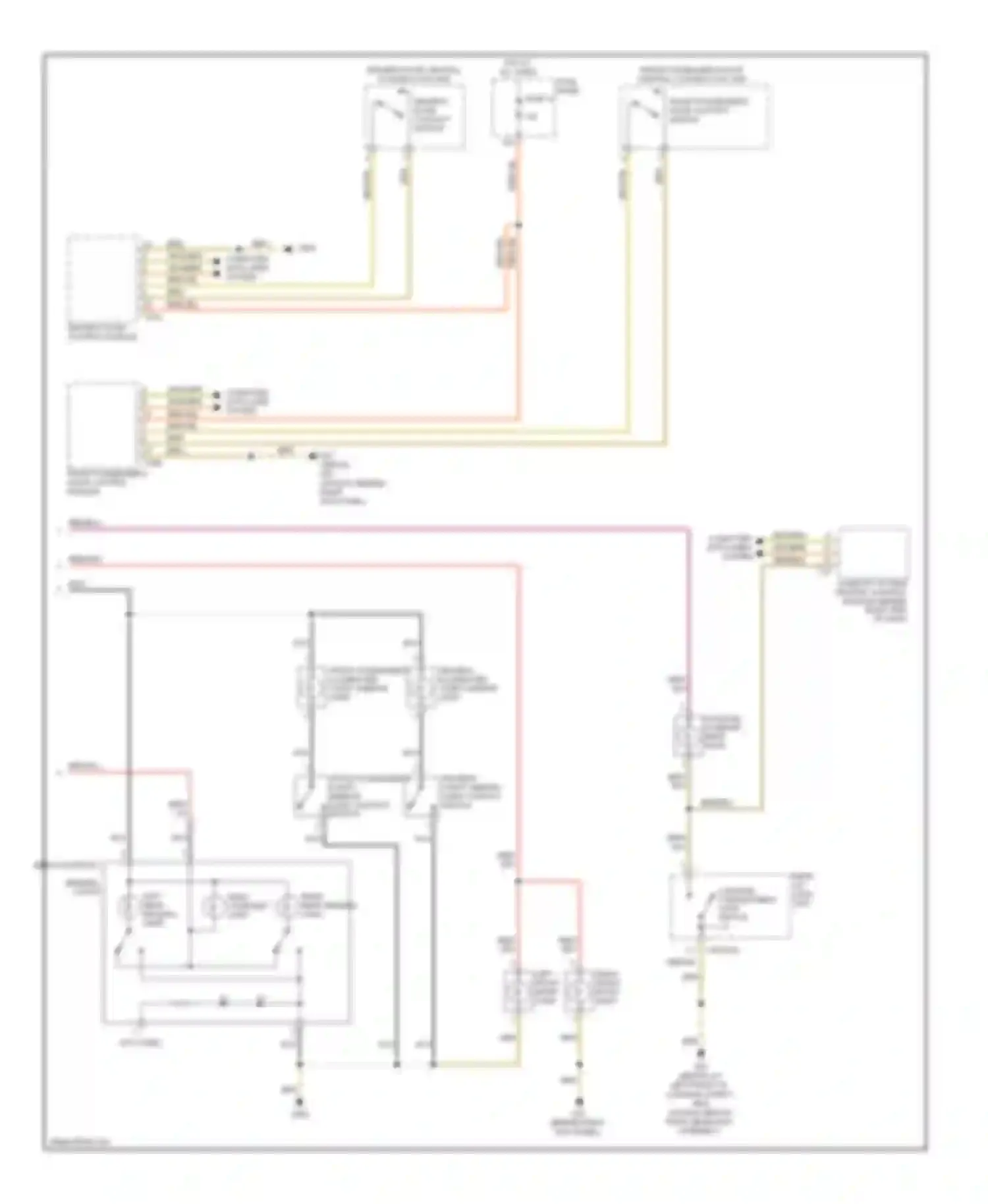 Jetta Volkswagen V (2005-2011): Courtesy lamps circuit (2 of 2)