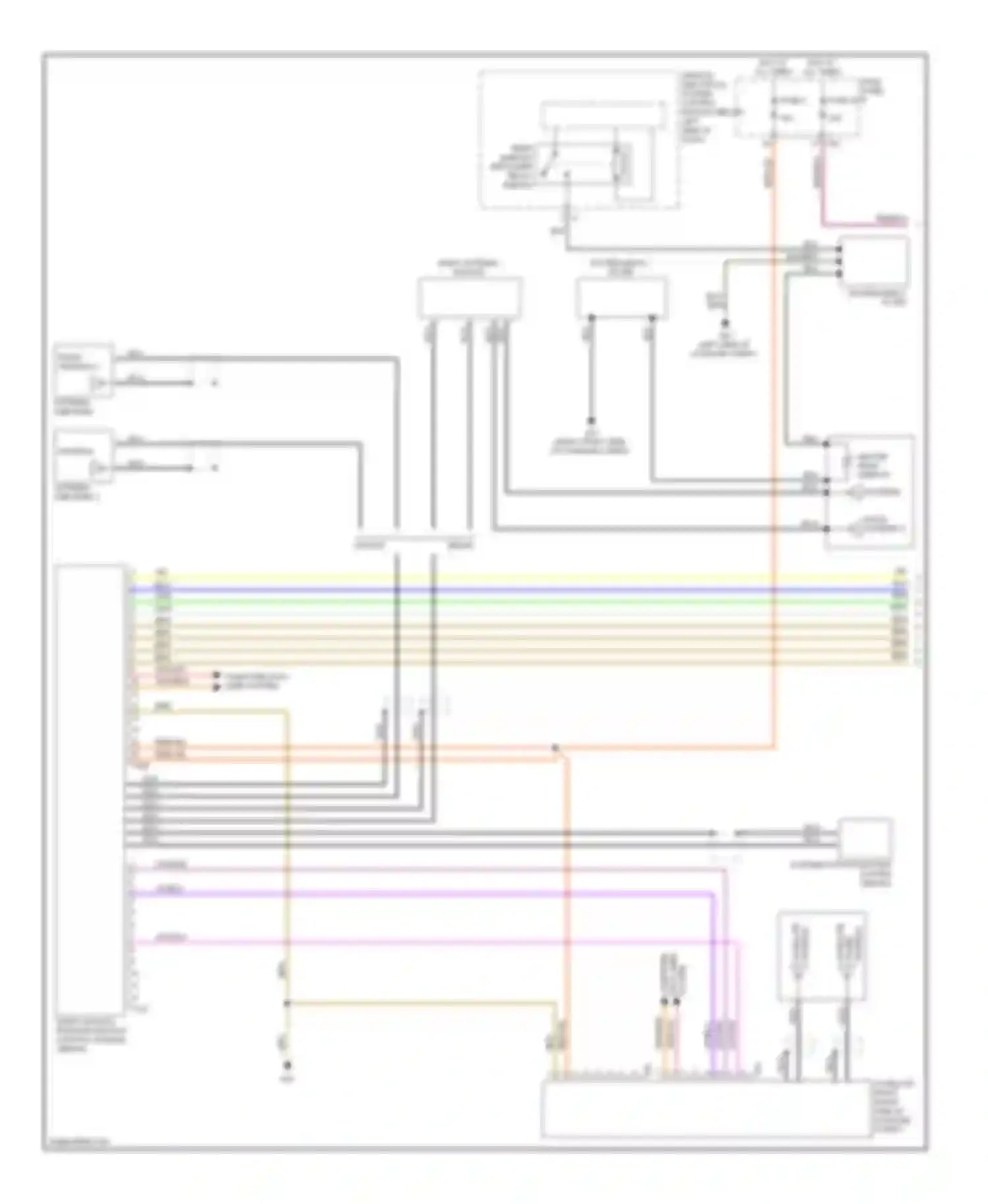 Jetta Volkswagen V (2005-2011): Navigation circuit, with amplifier (1 of 2)
