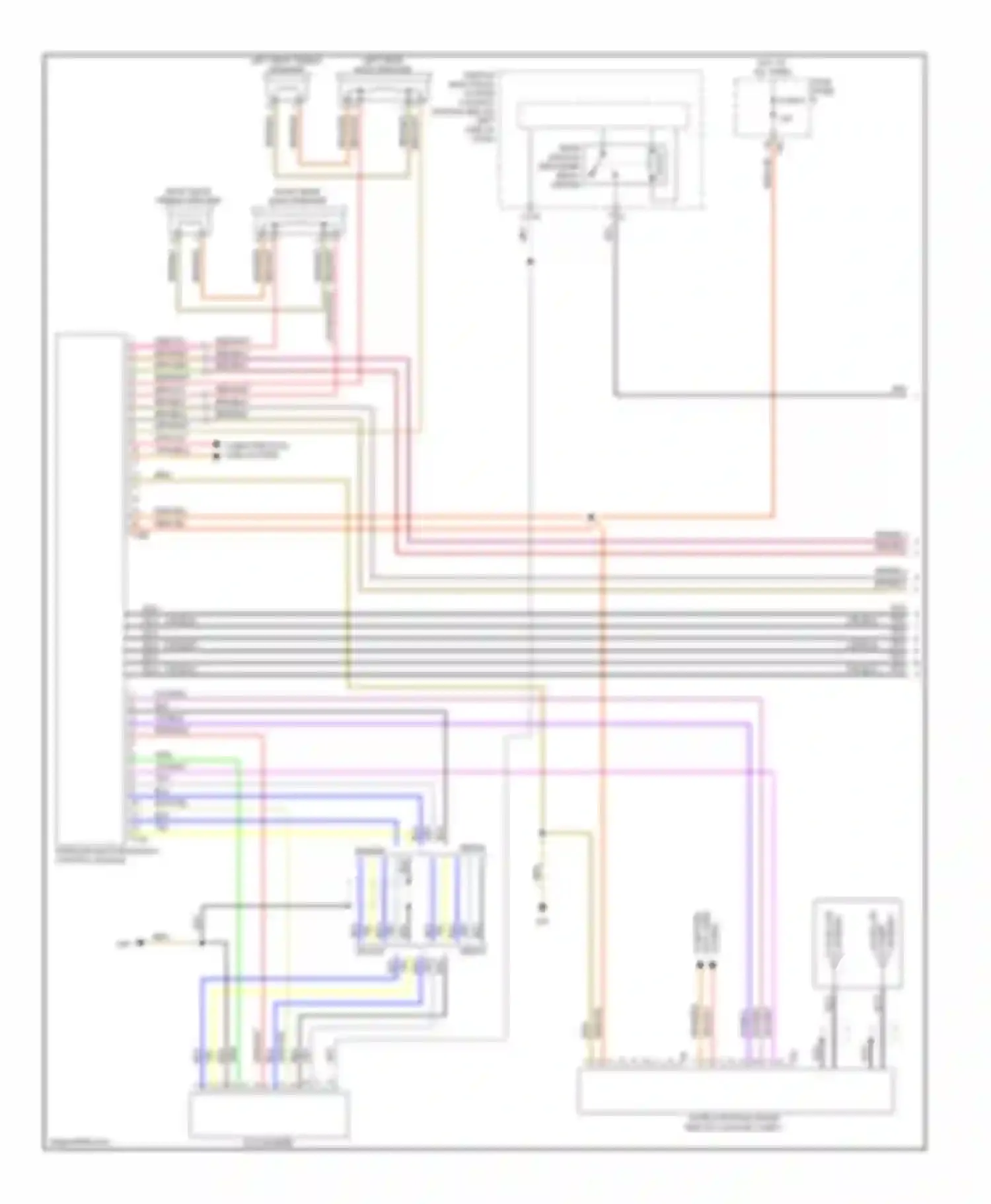 Jetta Volkswagen V (2005-2011): Navigation circuit, without amplifier (1 of 2)