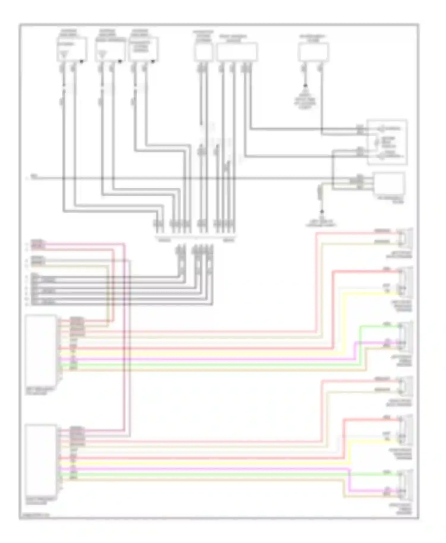 Jetta Volkswagen V (2005-2011): Navigation circuit, without amplifier (2 of 2)
