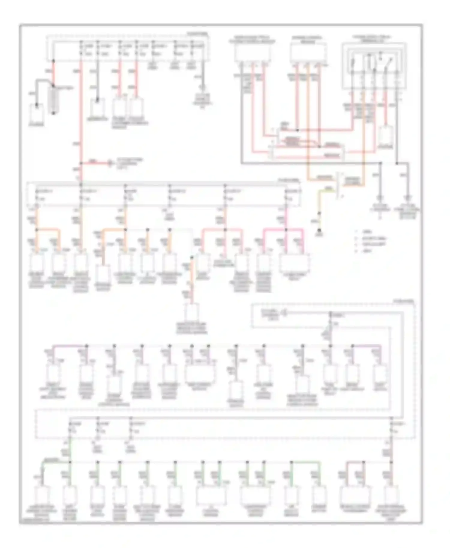 Jetta Volkswagen V (2005-2011): Power distribution circuit (1 of 3)