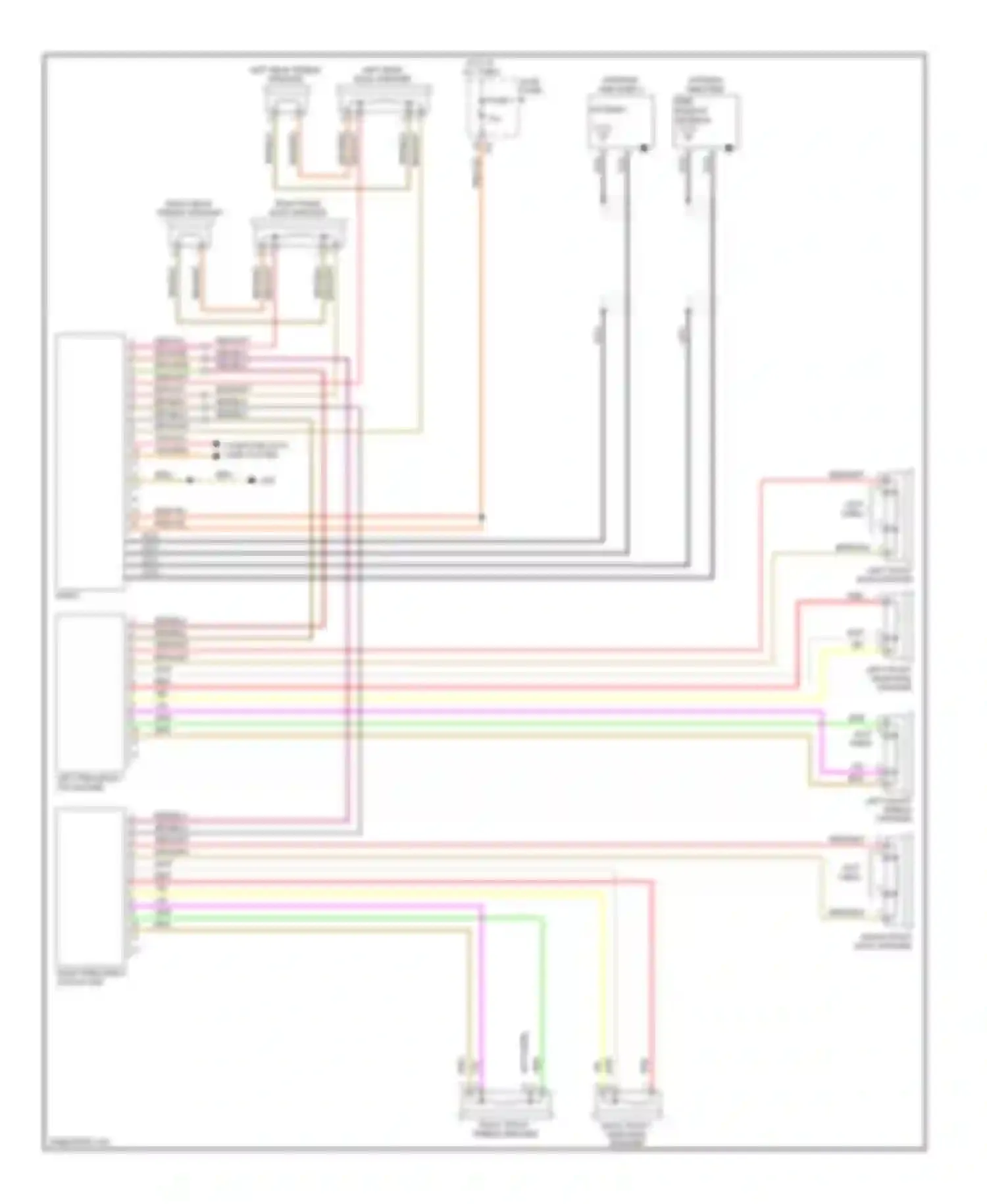 Jetta Volkswagen V (2005-2011): 10-speaker system circuit