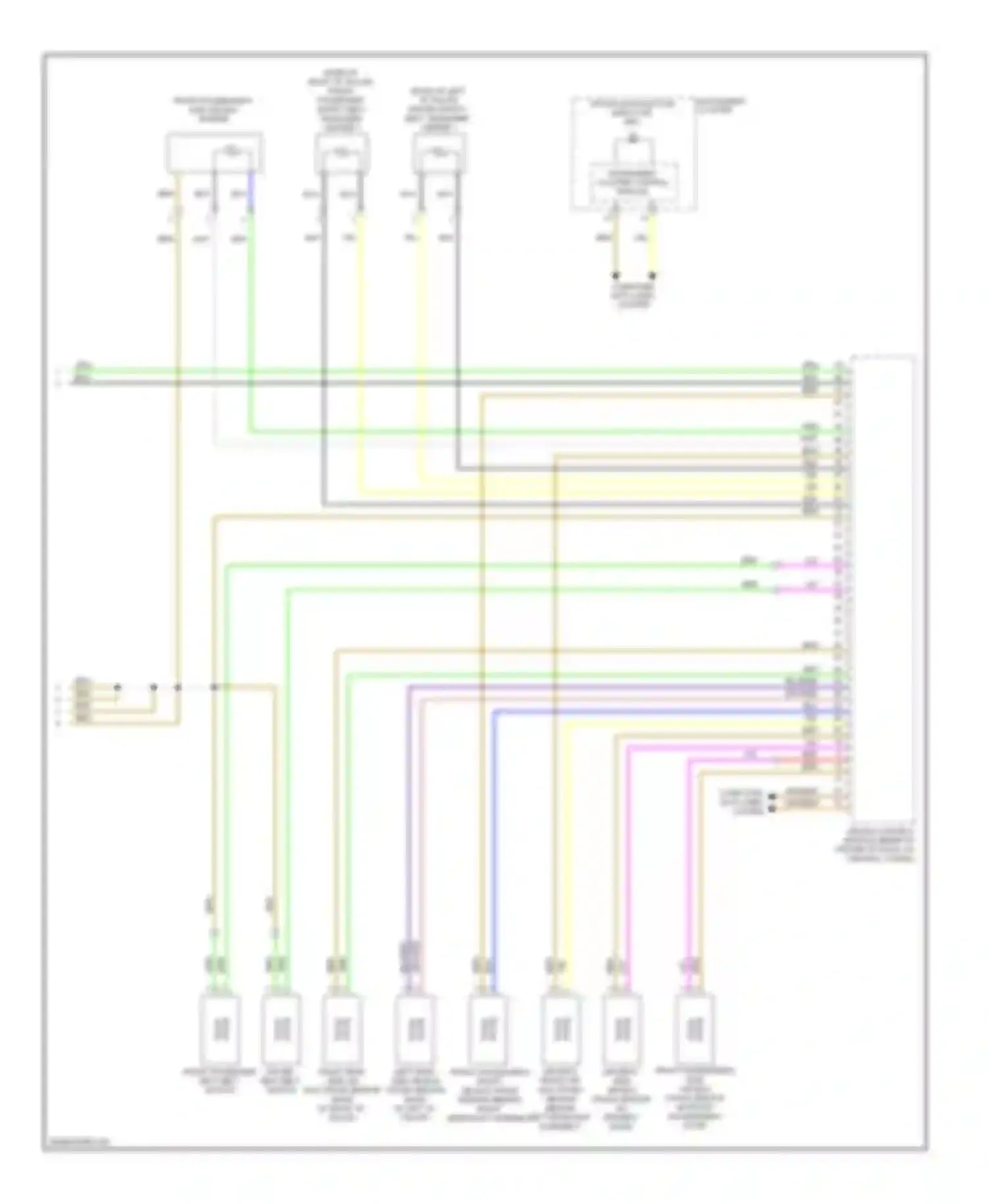 Jetta Volkswagen V (2005-2011): Supplemental restraints circuit, canada with head air bag (2 of 2)