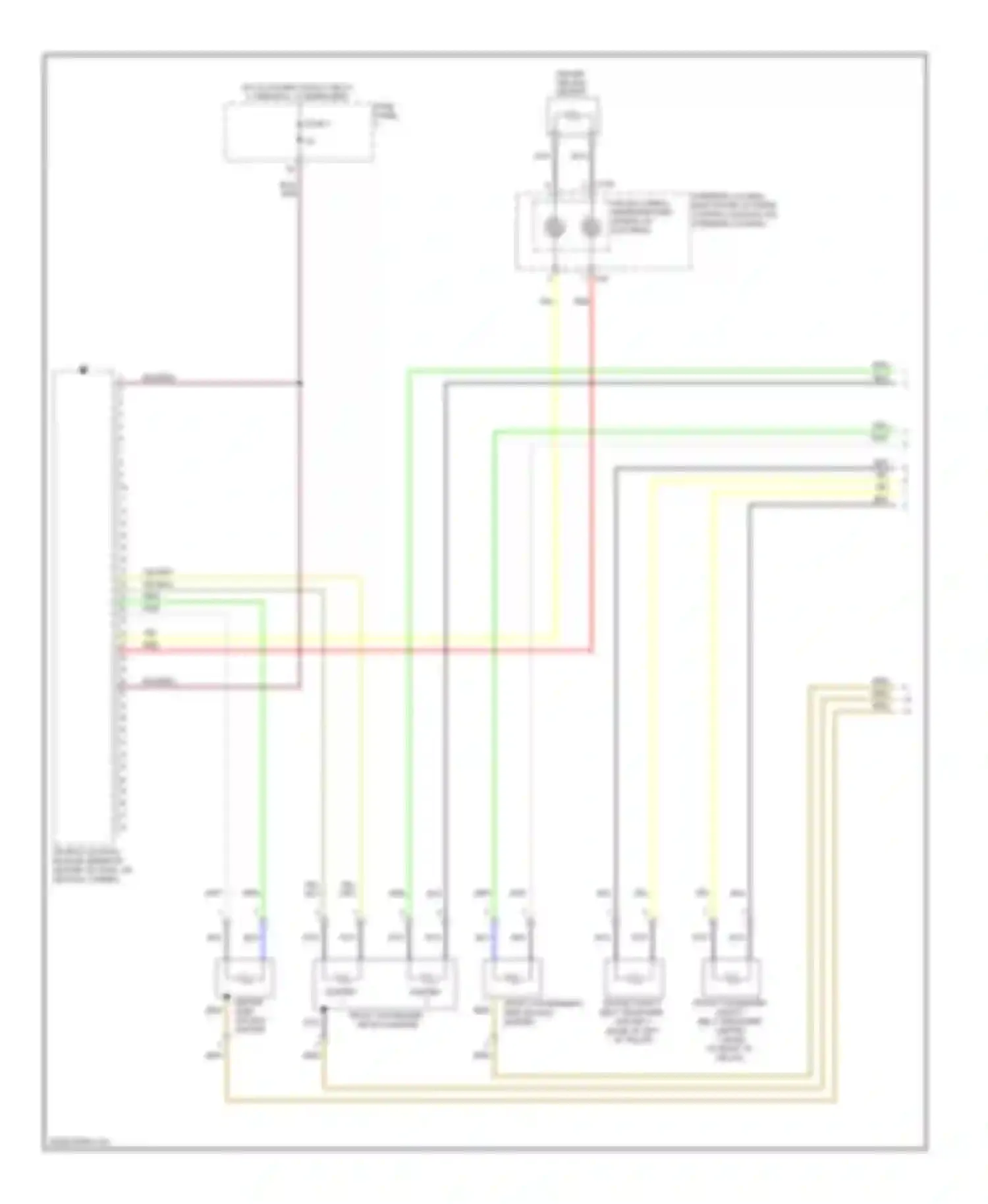 Jetta Volkswagen V (2005-2011): Supplemental restraints circuit, canada without head air bag (1 of 2)