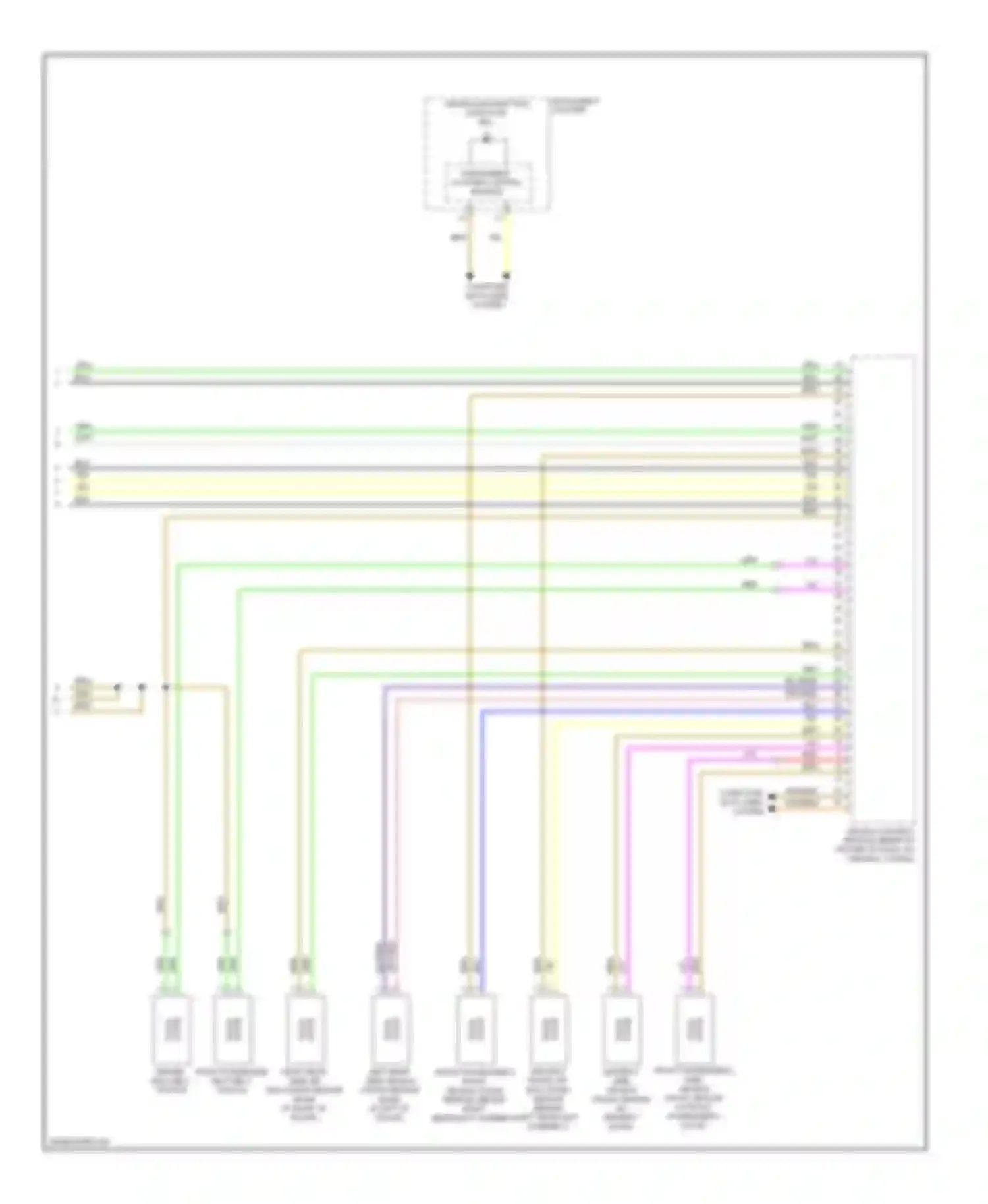 Jetta Volkswagen V (2005-2011): Supplemental restraints circuit, canada without head air bag (2 of 2)