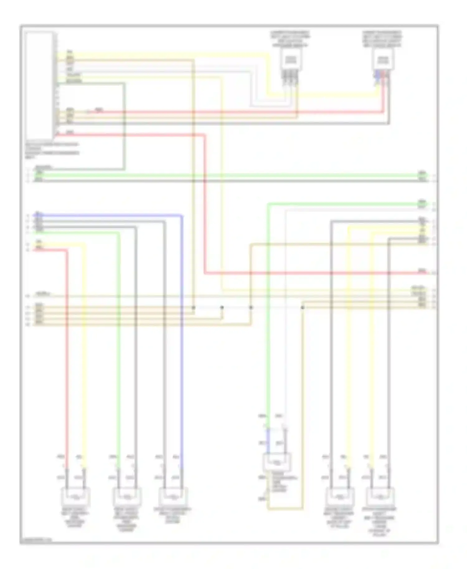 Jetta Volkswagen V (2005-2011): Supplemental restraints circuit, usa (2 of 3)
