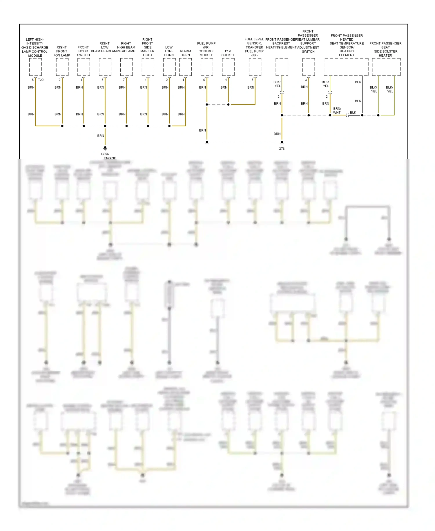 Volkswagen Jetta V (2005-2011) abs control module wiring diagram  (1 of 2)