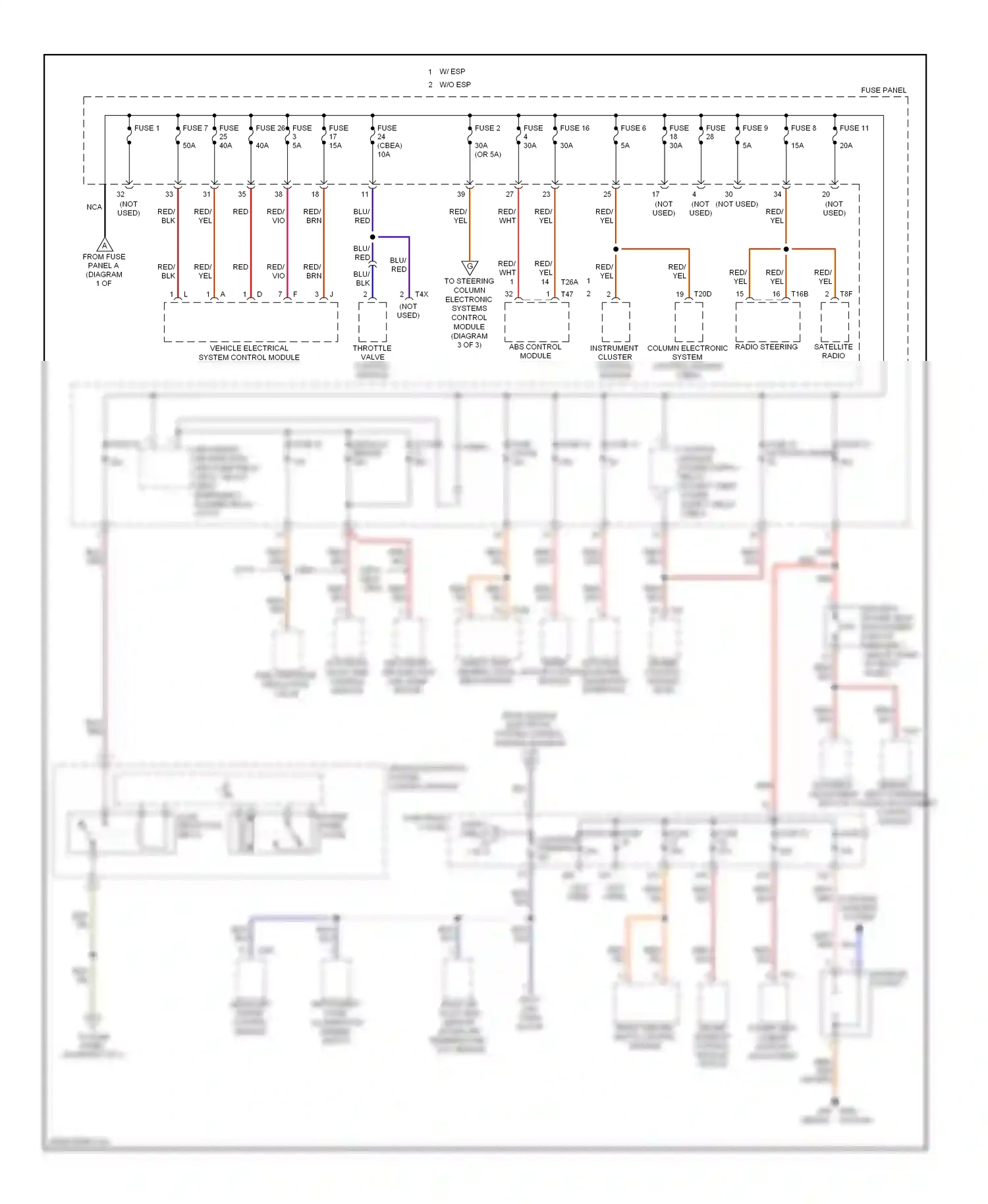 Volkswagen Jetta V (2005-2011) abs control module wiring diagram  (2 of 2)