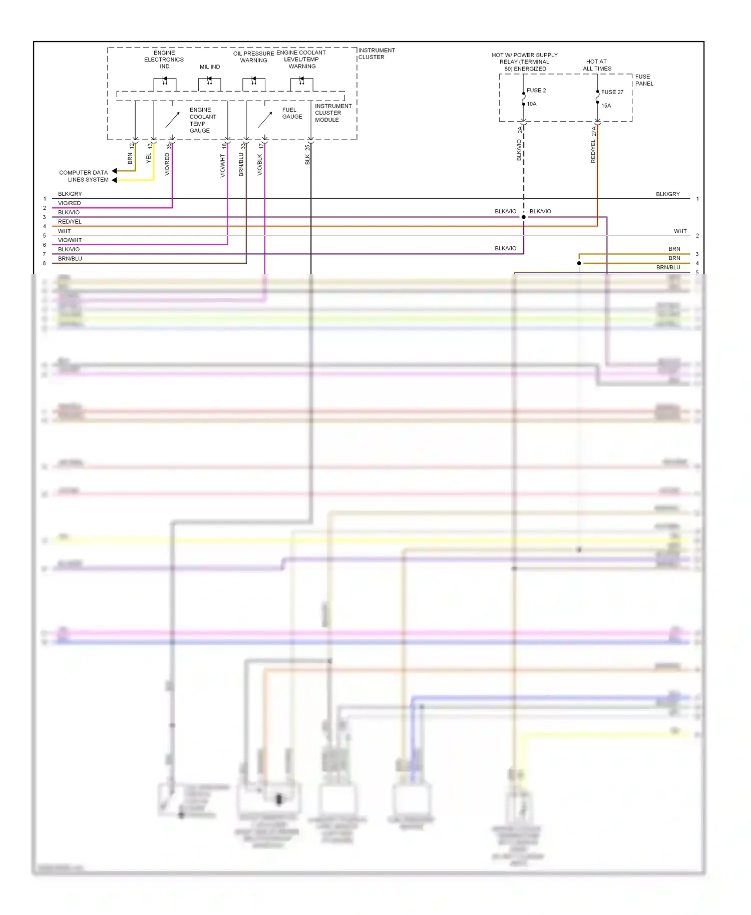 Volkswagen Jetta V (2005-2011) computer data lines system wiring diagram  (19 of 71)