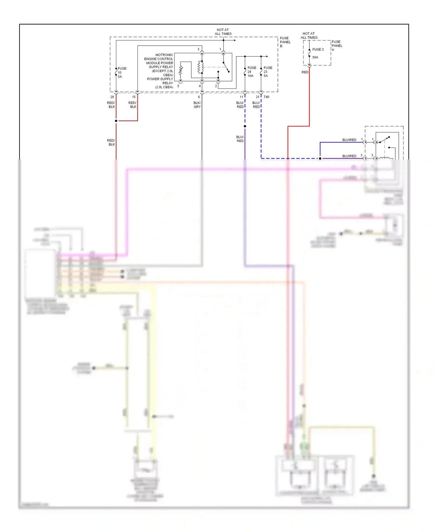 Volkswagen Jetta V (2005-2011) engine controls system wiring diagram  (3 of 5)