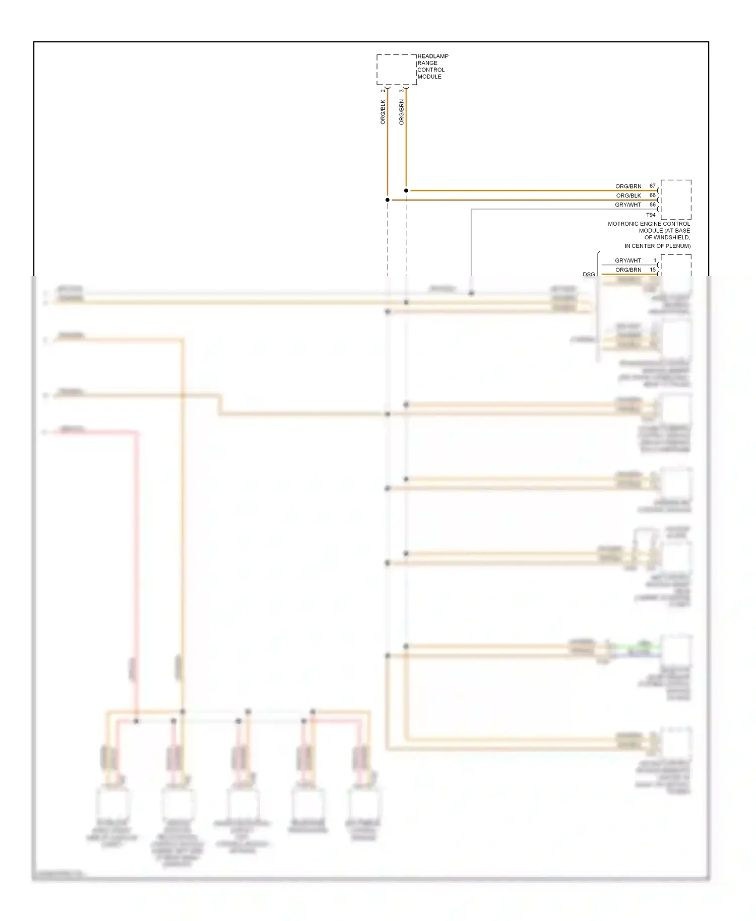 Volkswagen Jetta V (2005-2011) multimedia control module wiring diagram  (1 of 3)