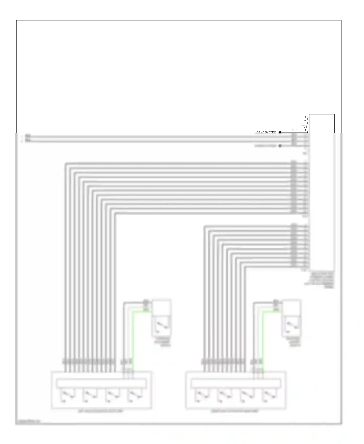 Volkswagen Jetta V (2005-2011) right multi-function switches wiring diagram  (1 of 1)