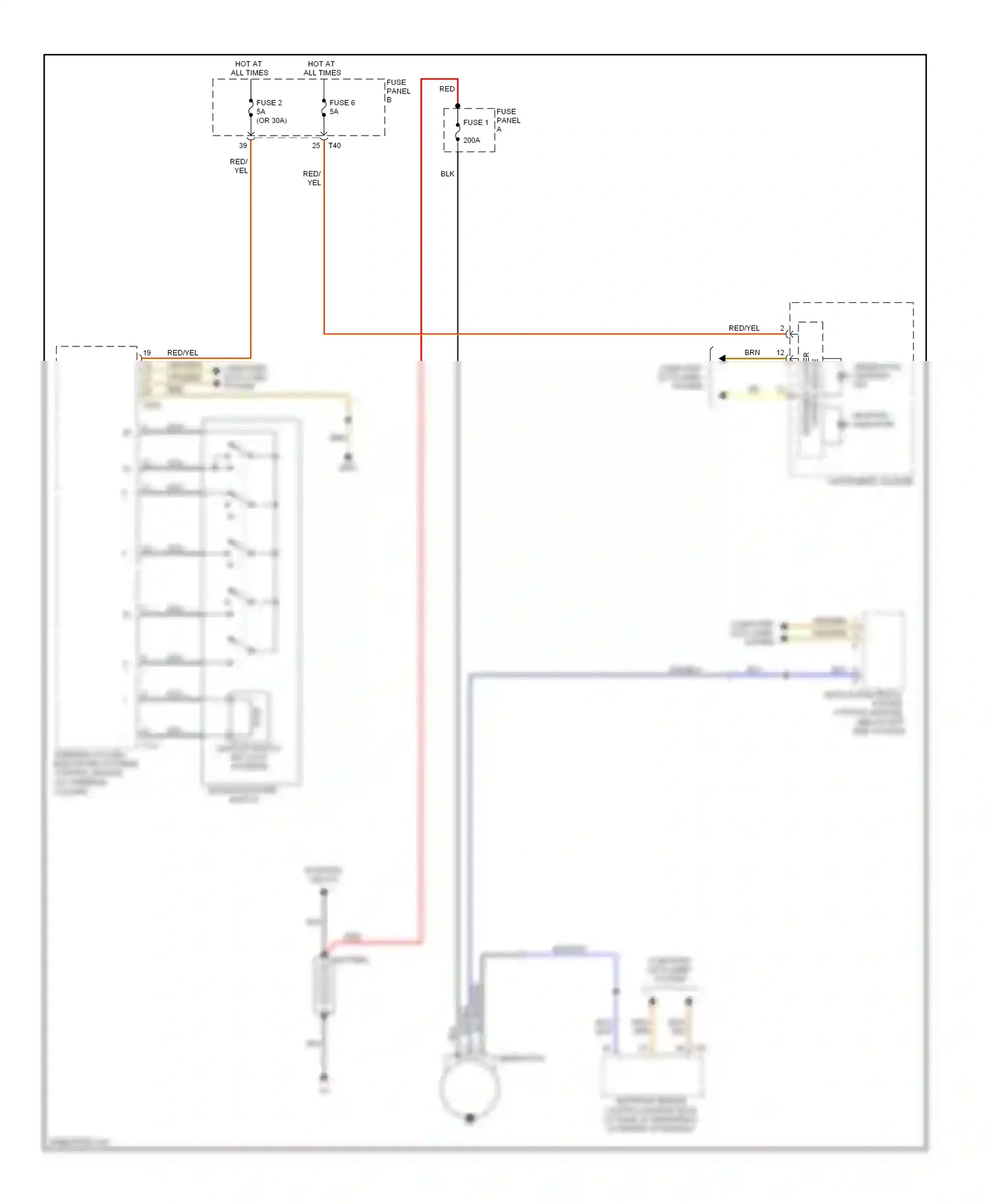 Volkswagen Jetta V (2005-2011) steering column electronic systems control module wiring diagram  (1 of 7)