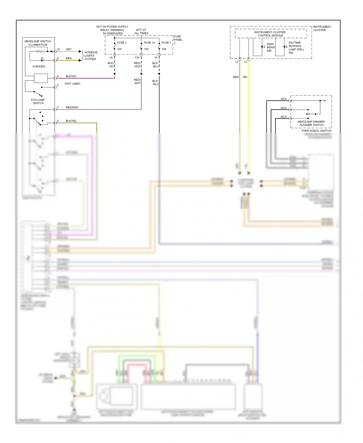 Volkswagen Jetta V (2005-2011) steering column electronic systems control module wiring diagram  (5 of 7)