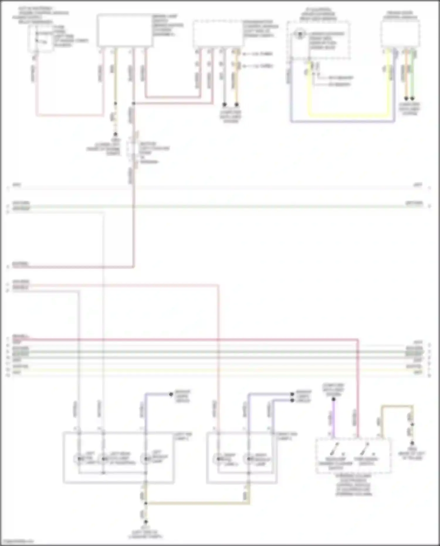 Jetta Volkswagen VII facelift (2021-2024): Exterior lamps circuit (2 of 3)