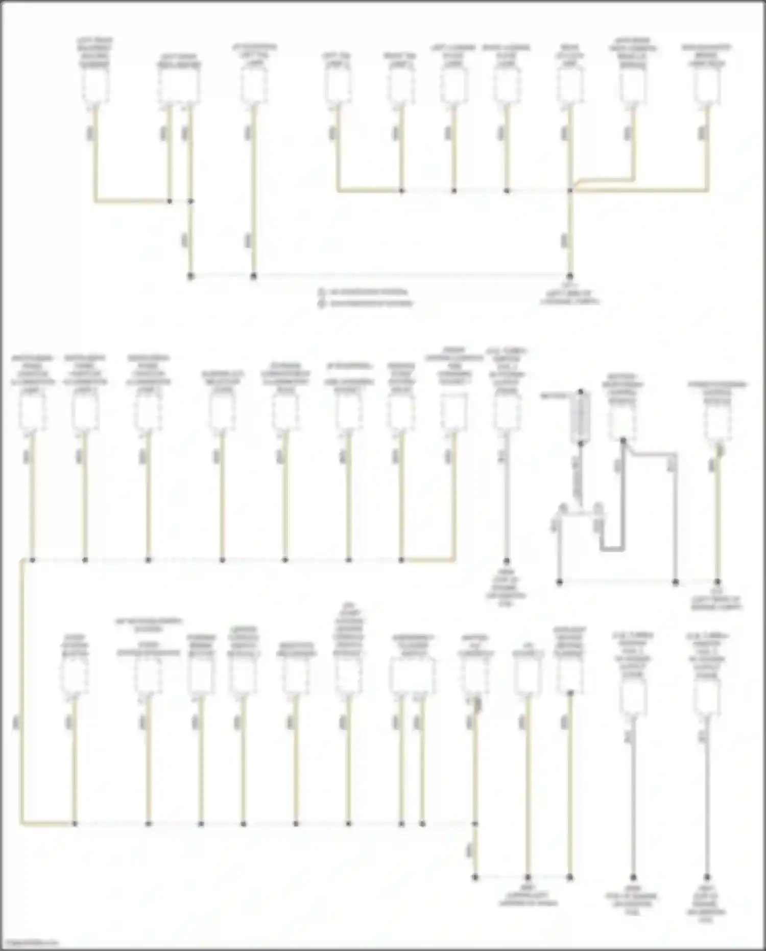 Jetta Volkswagen VII facelift (2021-2024): Ground distribution circuit (1 of 5)