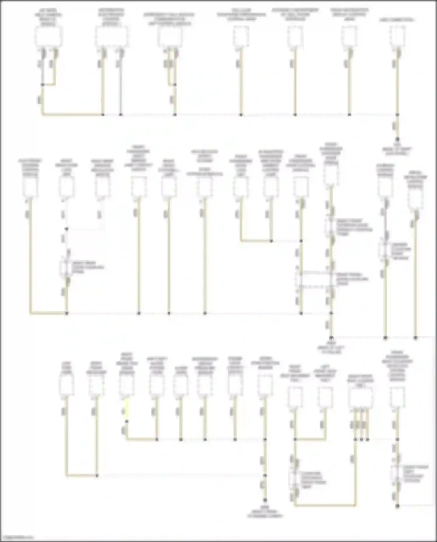 Jetta Volkswagen VII facelift (2021-2024): Ground distribution circuit (4 of 5)