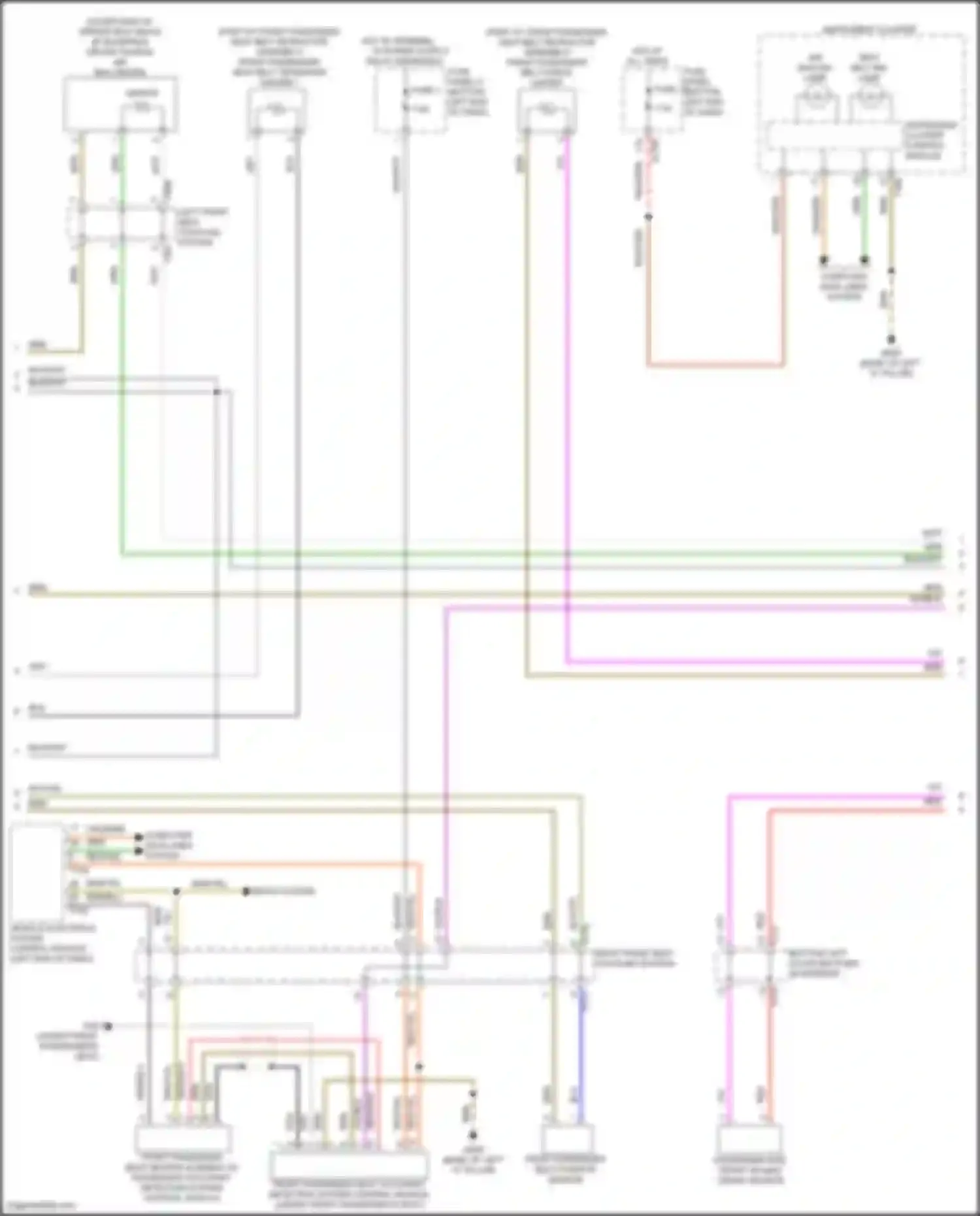 Jetta Volkswagen VII facelift (2021-2024): Supplemental restraints circuit (2 of 3)