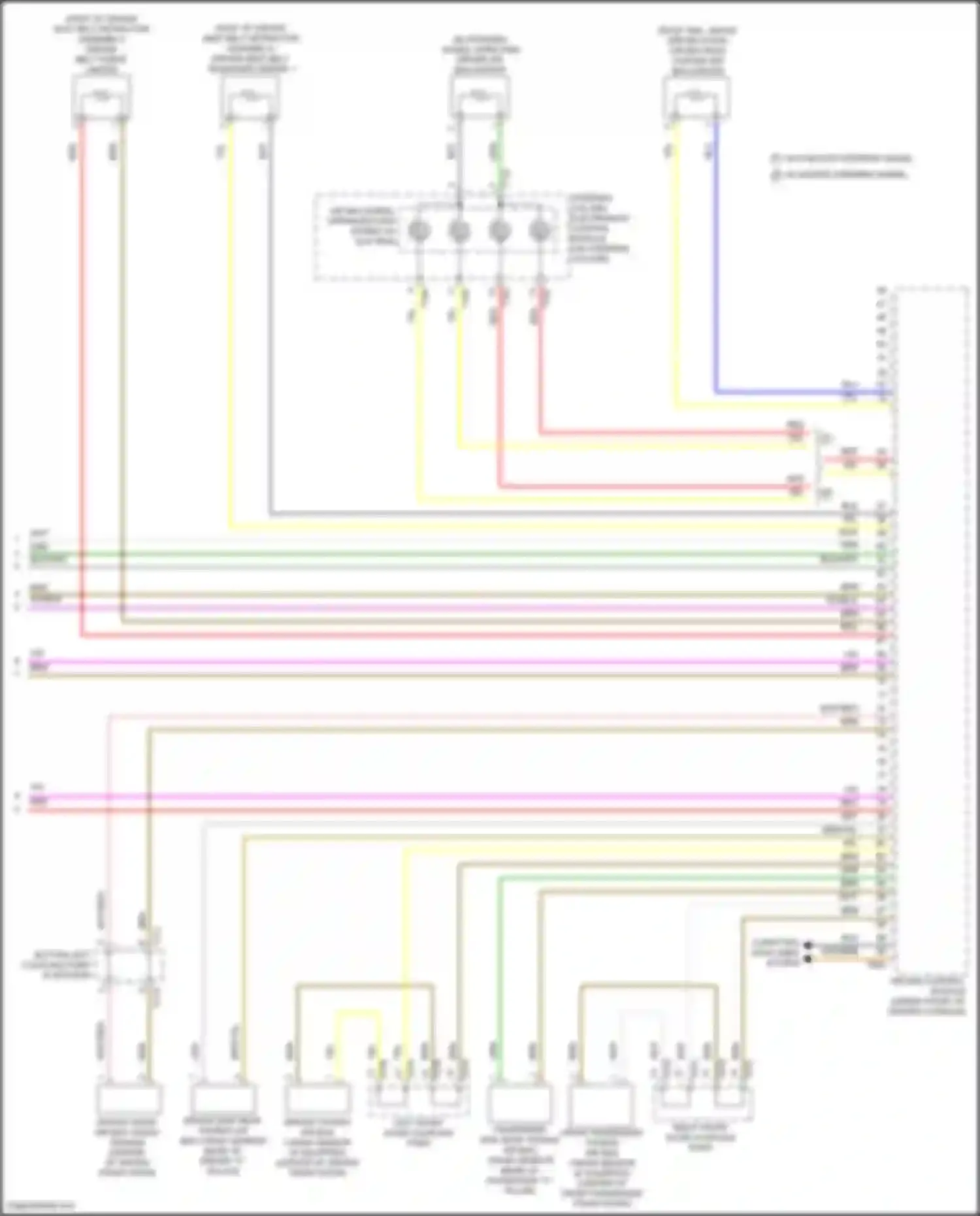 Jetta Volkswagen VII facelift (2021-2024): Supplemental restraints circuit (3 of 3)