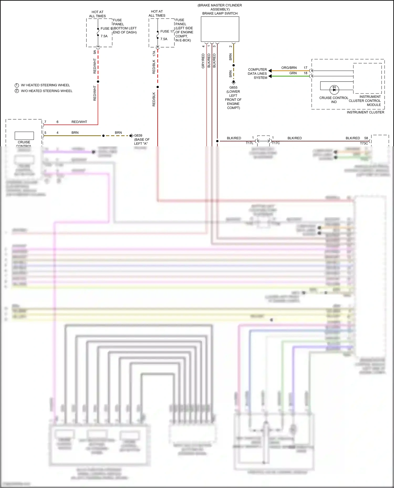Volkswagen Jetta VII facelift (2021-2024) multi-function steering wheel control module wiring diagram  (1 of 7)