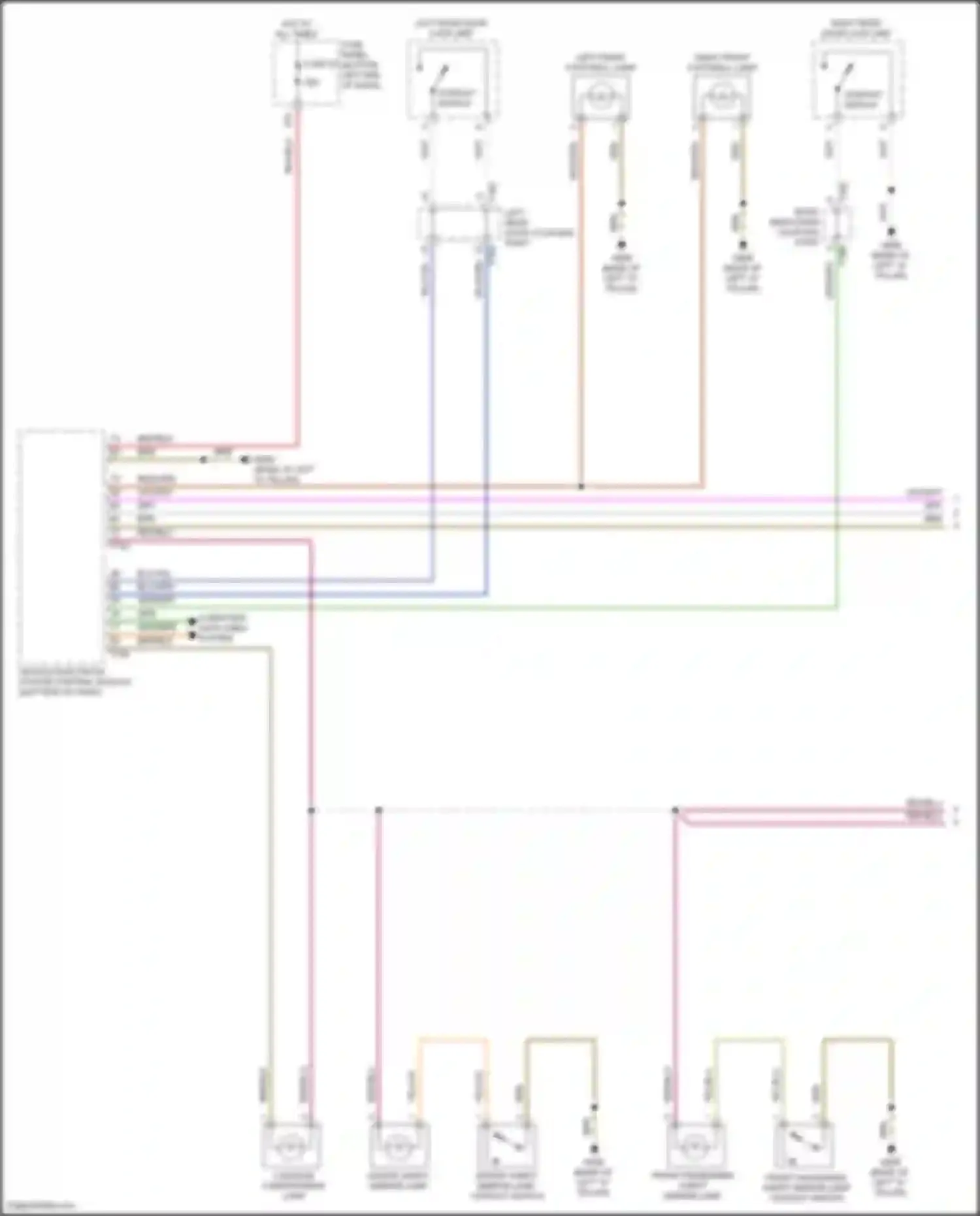 Jetta Volkswagen VII (2018-2021): Courtesy lamps circuit (1 of 3)