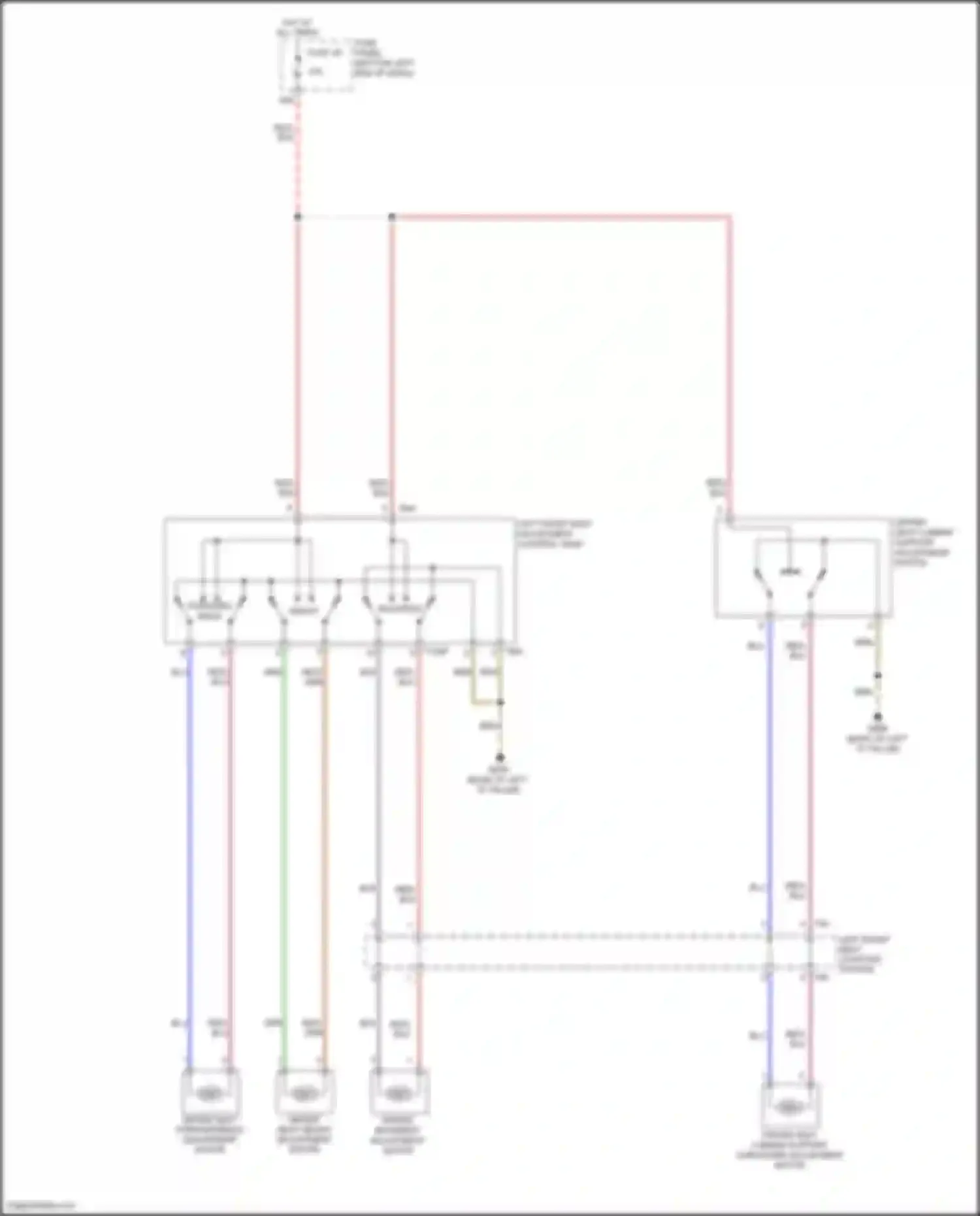 Jetta Volkswagen VII (2018-2021): Driver power seat circuit