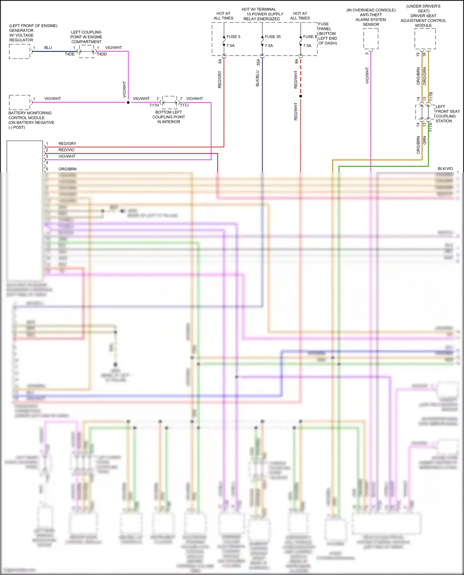 Volkswagen Jetta VII (2018-2021) access/ start system interface wiring diagram  (1 of 3)