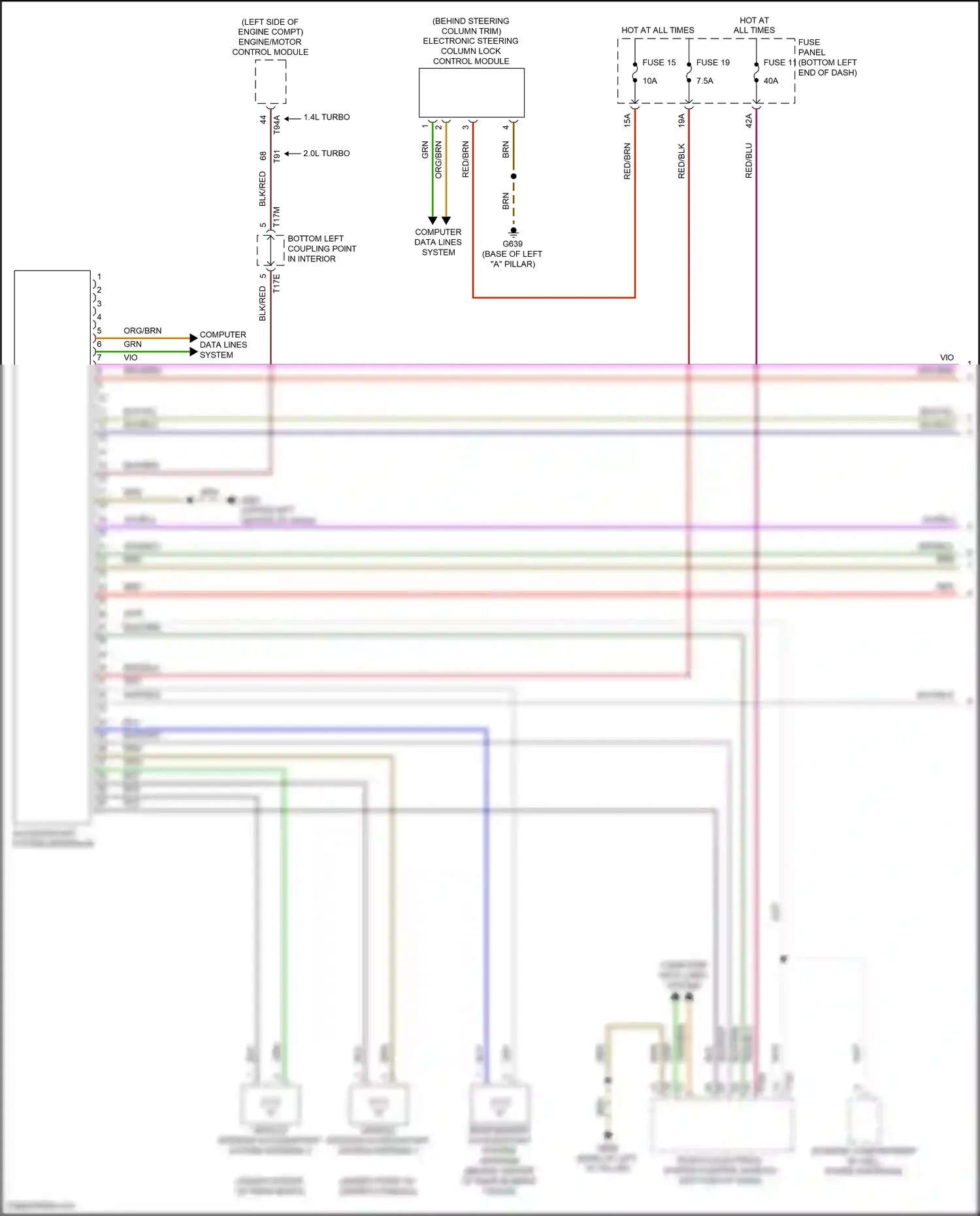 Volkswagen Jetta VII (2018-2021) computer data lines system wiring diagram  (61 of 84)