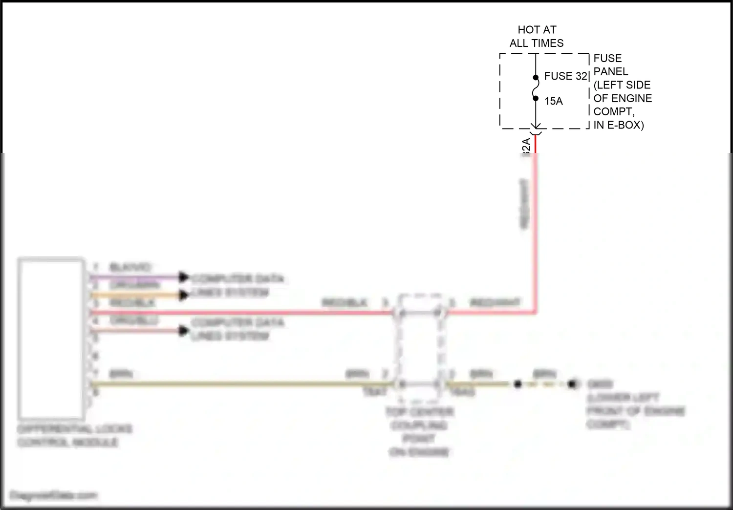 Volkswagen Jetta VII (2018-2021) differential locks control module wiring diagram  (2 of 4)