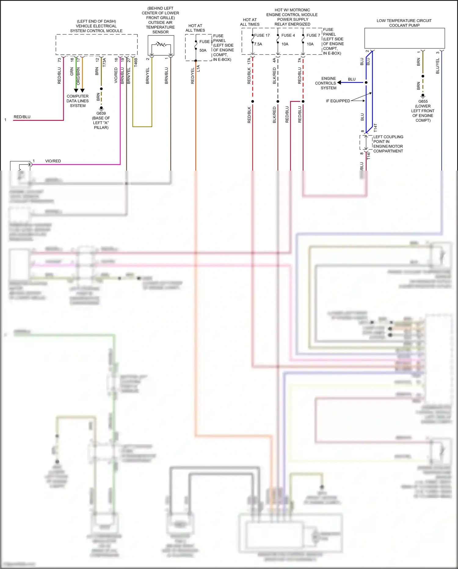 Volkswagen Jetta VII (2018-2021) engine coolant level sensor wiring diagram  (4 of 4)