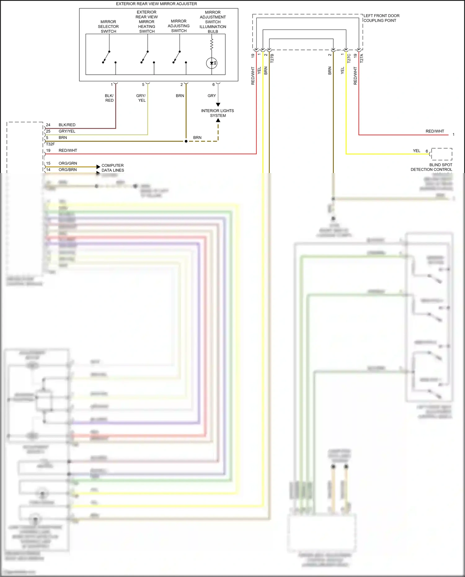 Volkswagen Jetta VII (2018-2021) memory button wiring diagram  (2 of 2)