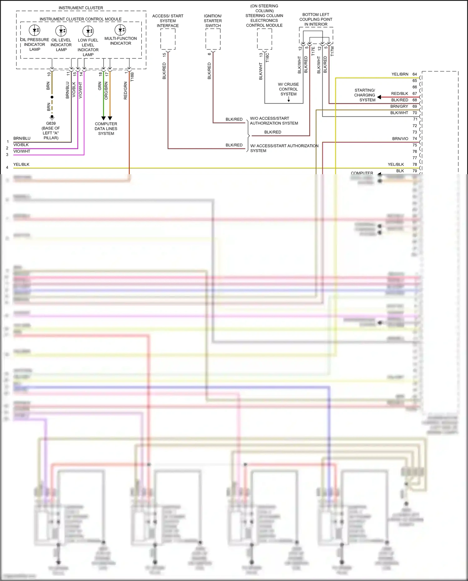 Volkswagen Jetta VII (2018-2021) multi-function indicator wiring diagram  (2 of 2)