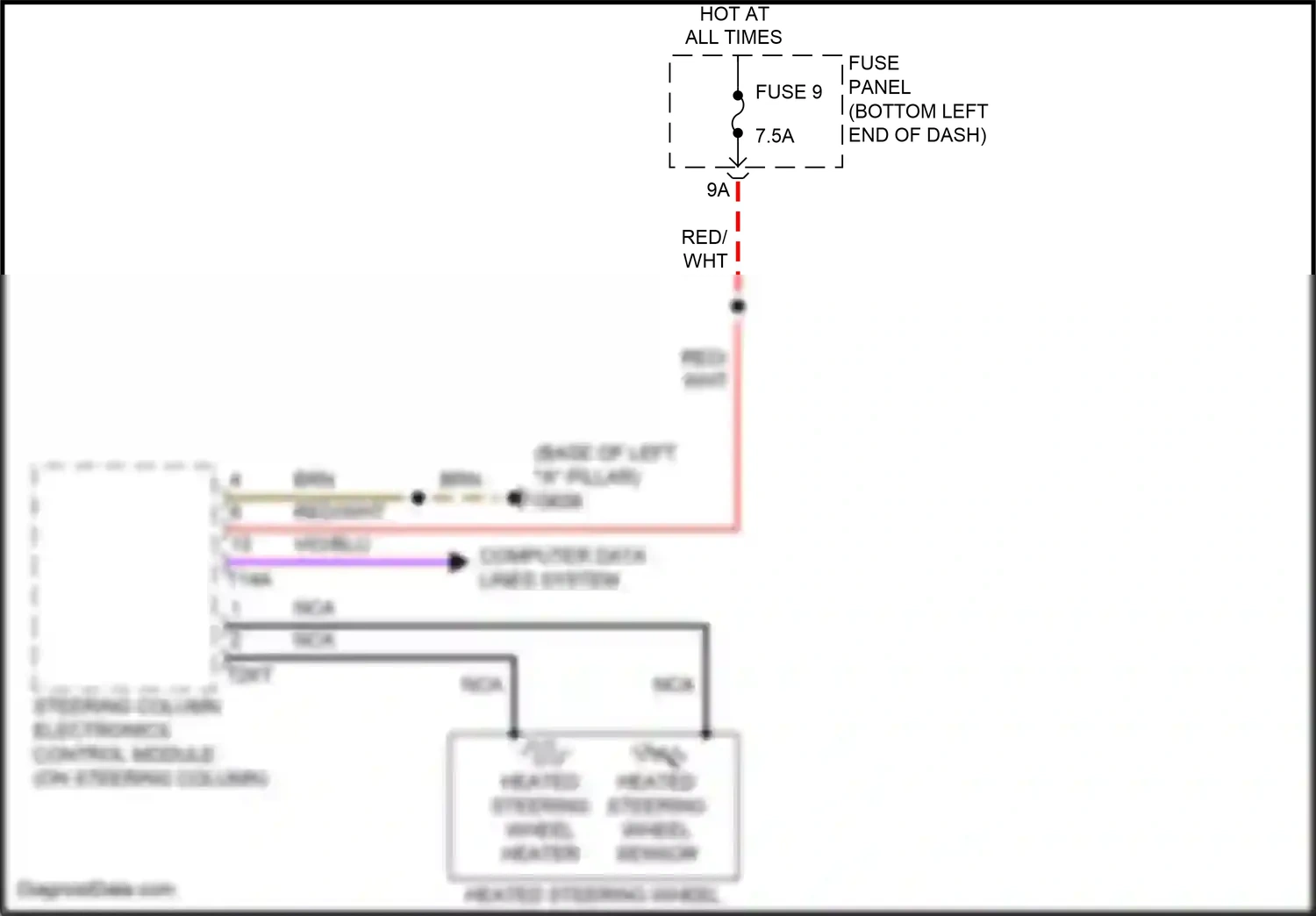 Volkswagen Jetta VII (2018-2021) steering column electronics control module wiring diagram  (5 of 14)