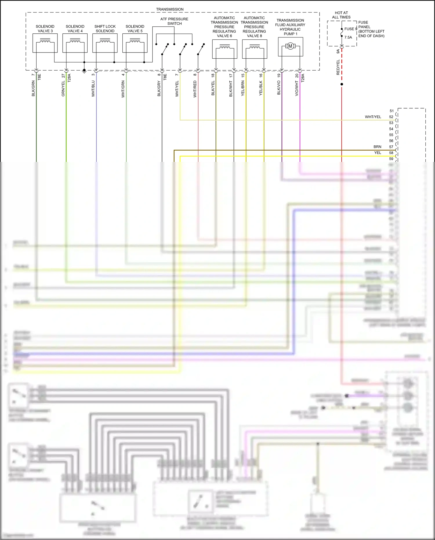 Volkswagen Jetta VII (2018-2021) steering column electronics control module wiring diagram  (1 of 14)