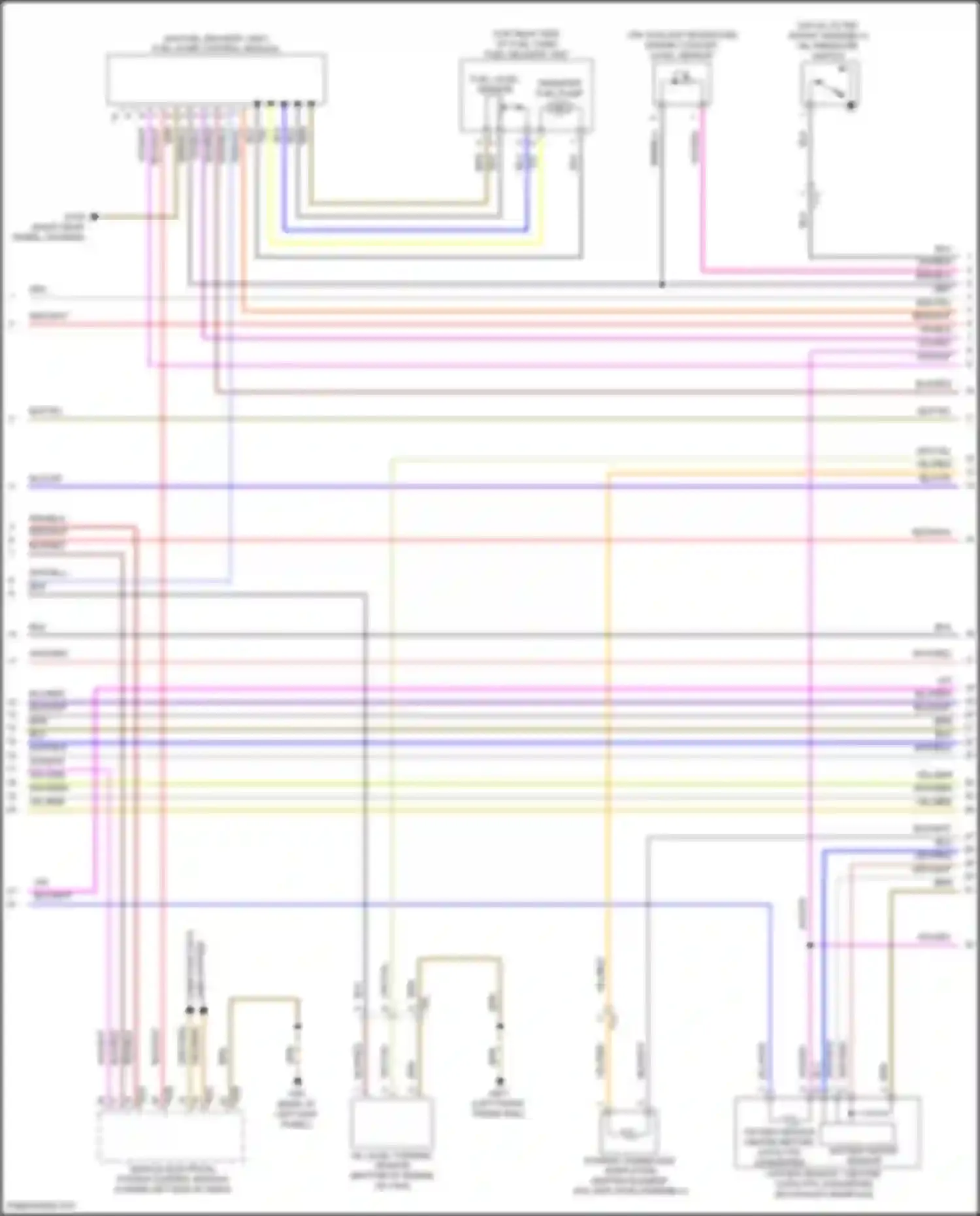Passat (North America) Volkswagen I facelift (2015-2019): Wiring diagram engine performance 3.6l (2 of 7)