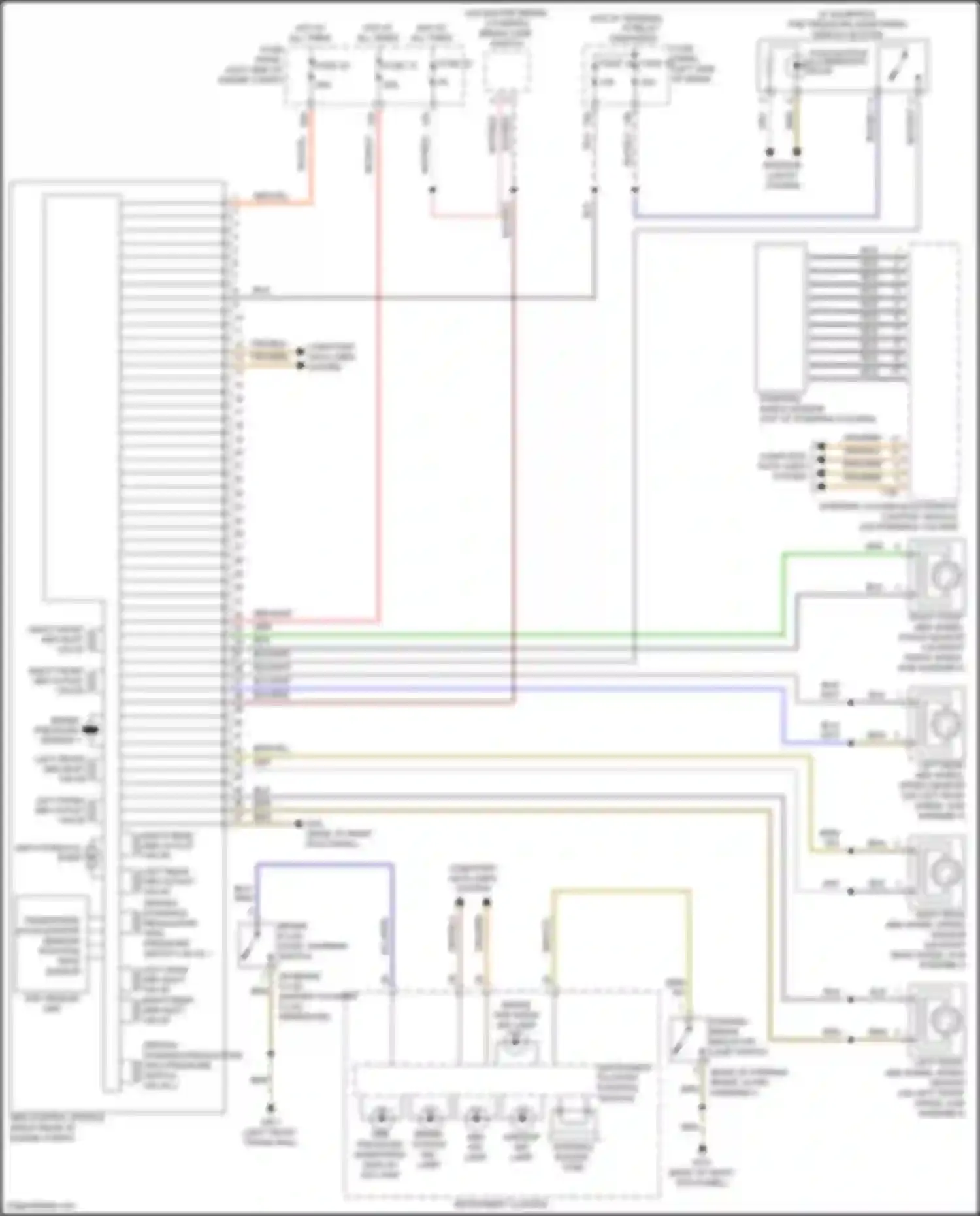 Wiring diagram computer data lines system for Volkswagen Passat (North America) I facelift (2015-2019) (64 of 73)