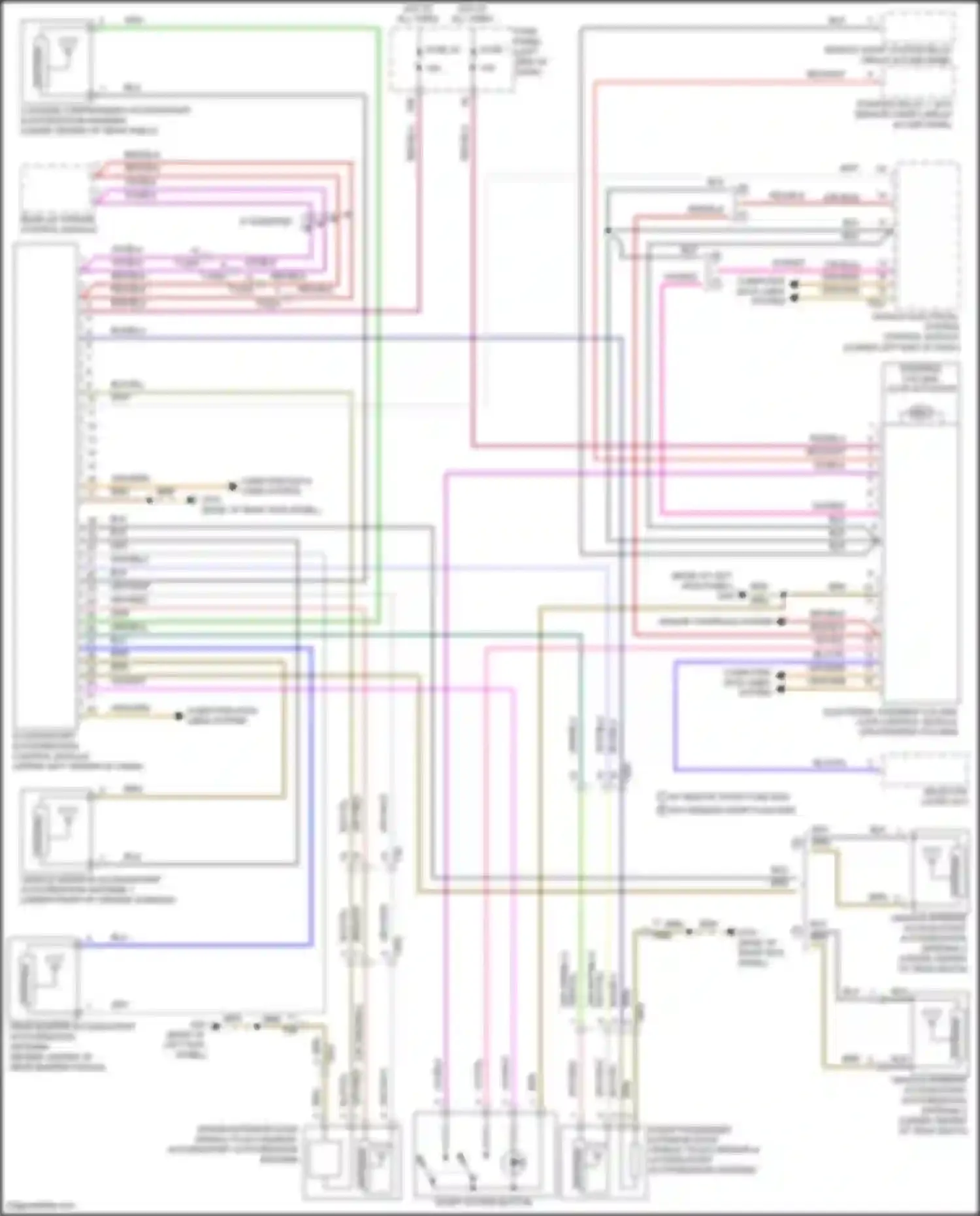 Wiring diagram computer data lines system for Volkswagen Passat (North America) I facelift (2015-2019) (41 of 73)