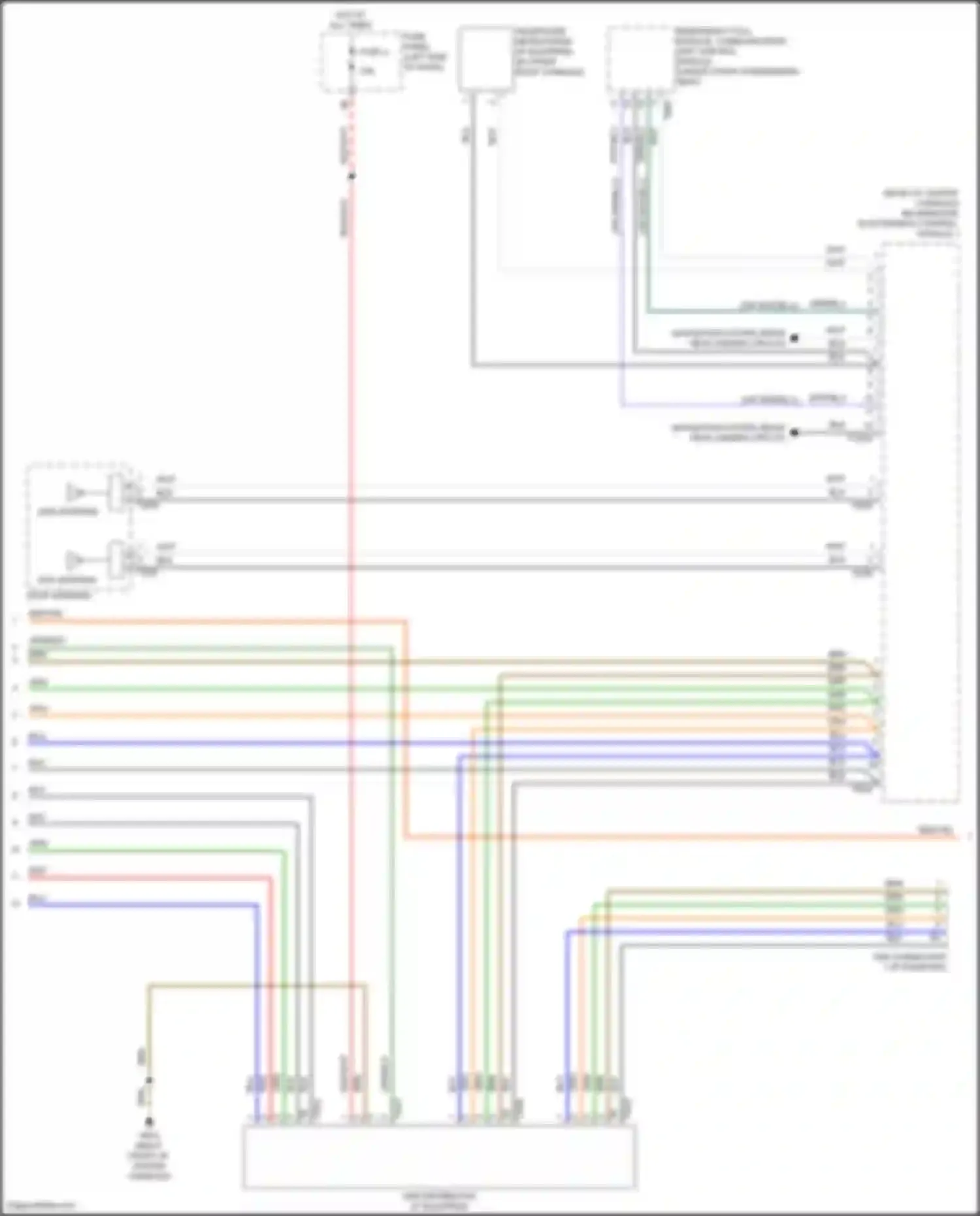 Wiring diagram emergency call module, communication unit control module for Volkswagen Passat (North America) I facelift (2015-2019) (4 of 8)