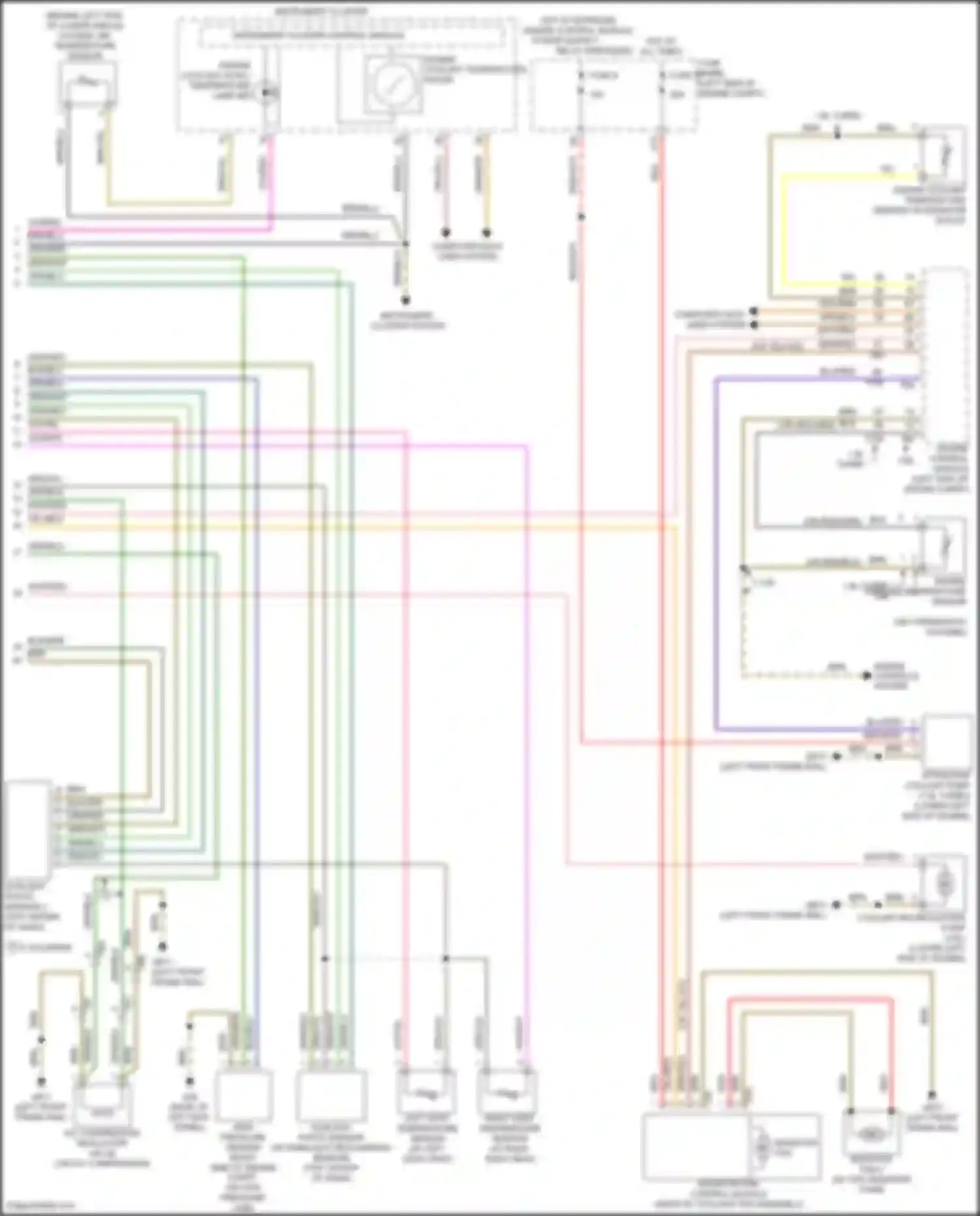 Wiring diagram engine coolant temperature sensor for Volkswagen Passat (North America) I facelift (2015-2019) (1 of 4)