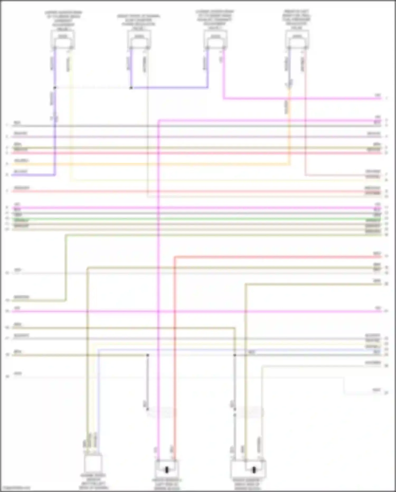 Wiring diagram engine speed sensor for Volkswagen Passat (North America) I facelift (2015-2019) (3 of 3)