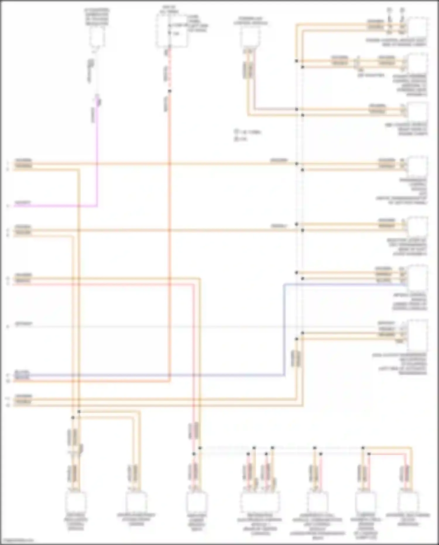 Wiring diagram information electronics control module 1 for Volkswagen Passat (North America) I facelift (2015-2019) (1 of 14)