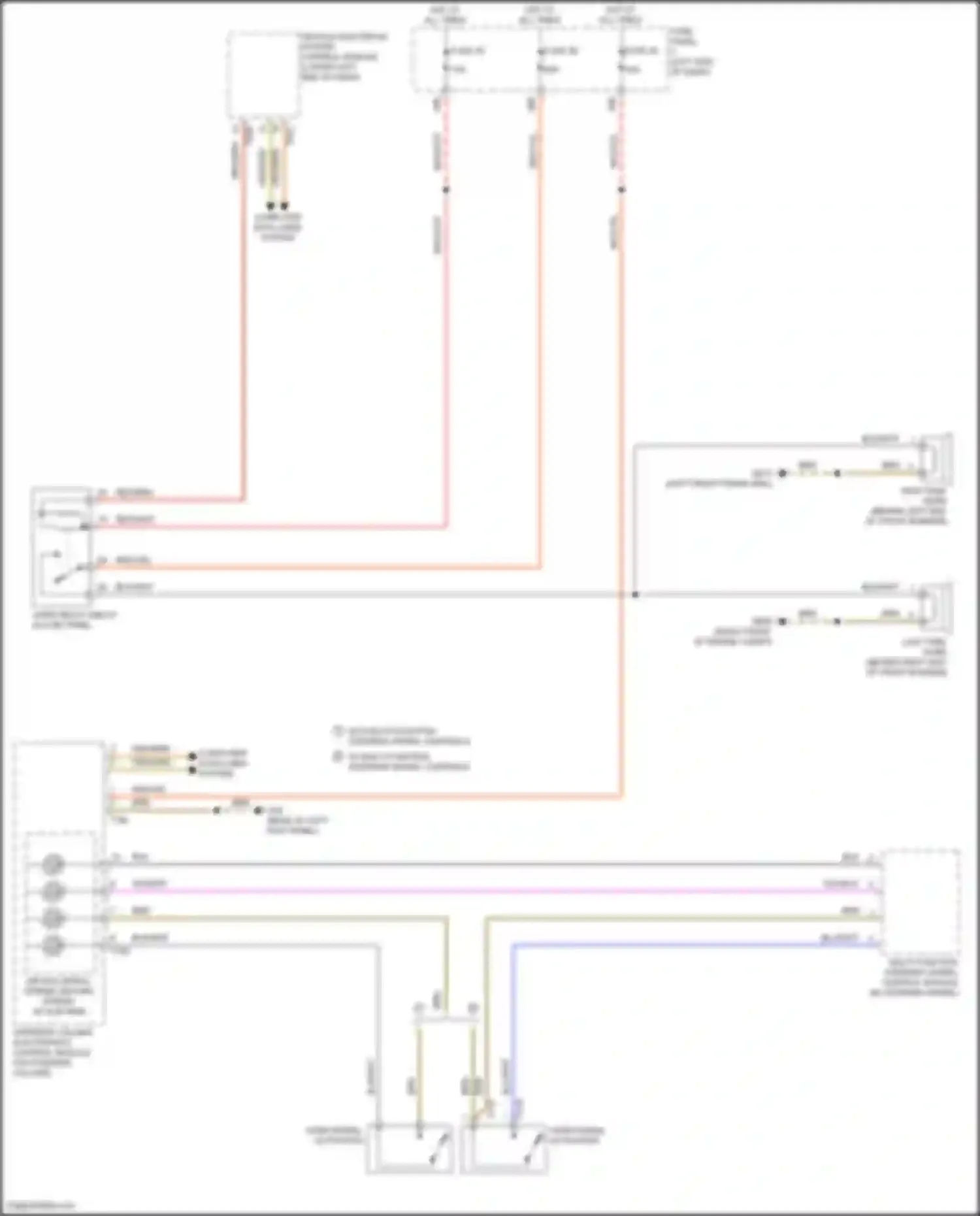 Wiring diagram multi-function steering wheel control module for Volkswagen Passat (North America) I facelift (2015-2019) (3 of 4)