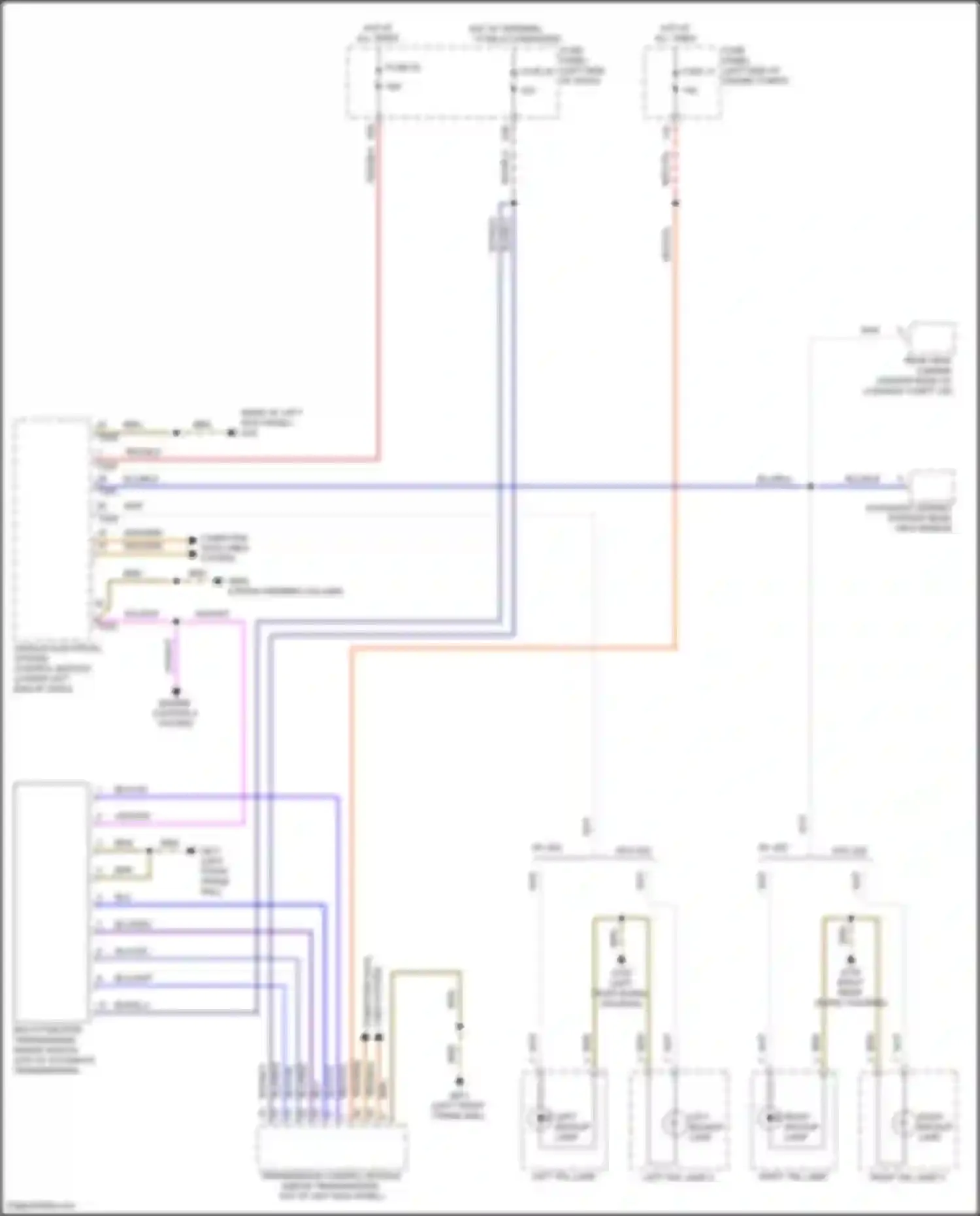 Wiring diagram multi-function transmission range switch for Volkswagen Passat (North America) I facelift (2015-2019) (3 of 6)
