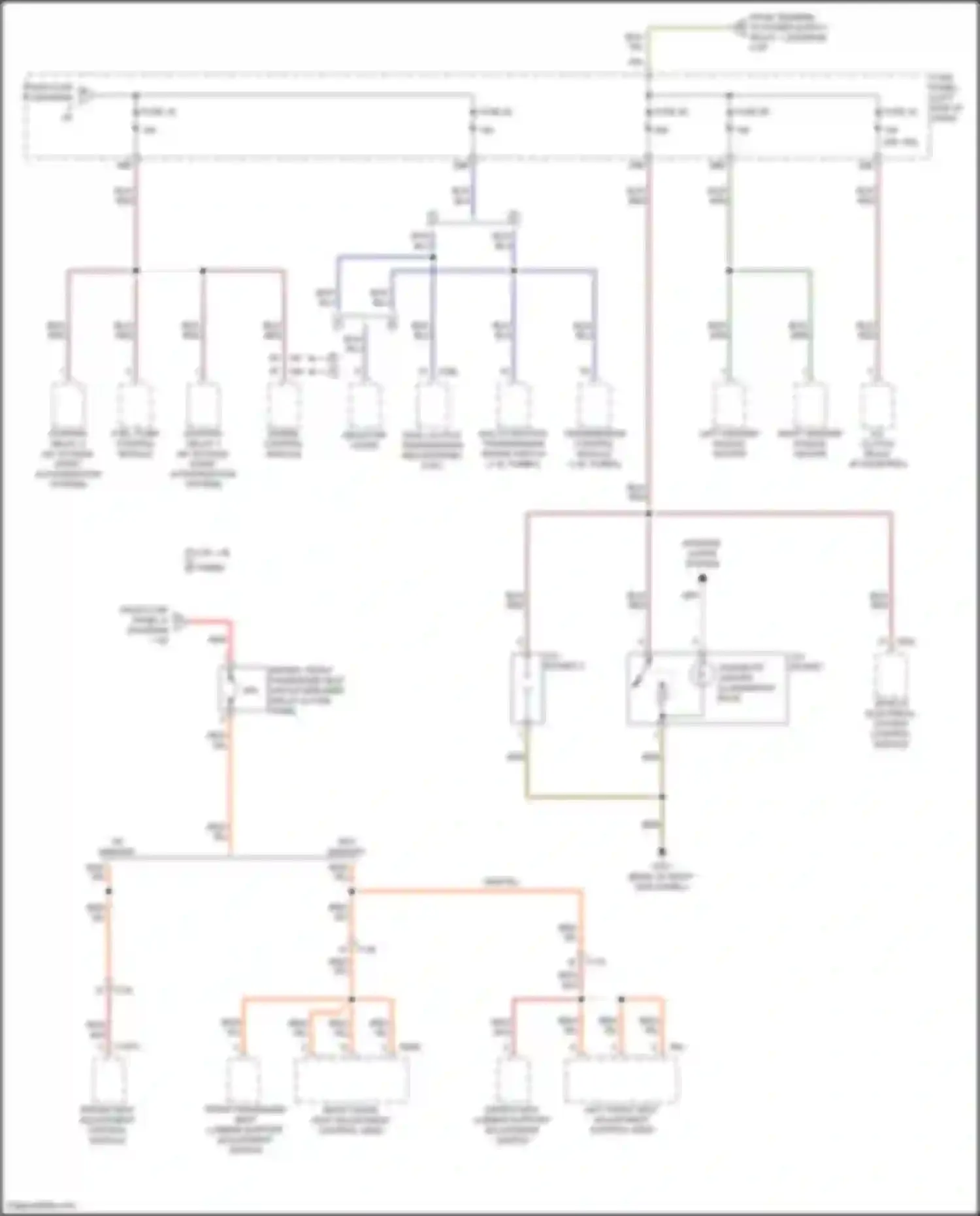 Wiring diagram multi-function transmission range switch for Volkswagen Passat (North America) I facelift (2015-2019) (5 of 6)